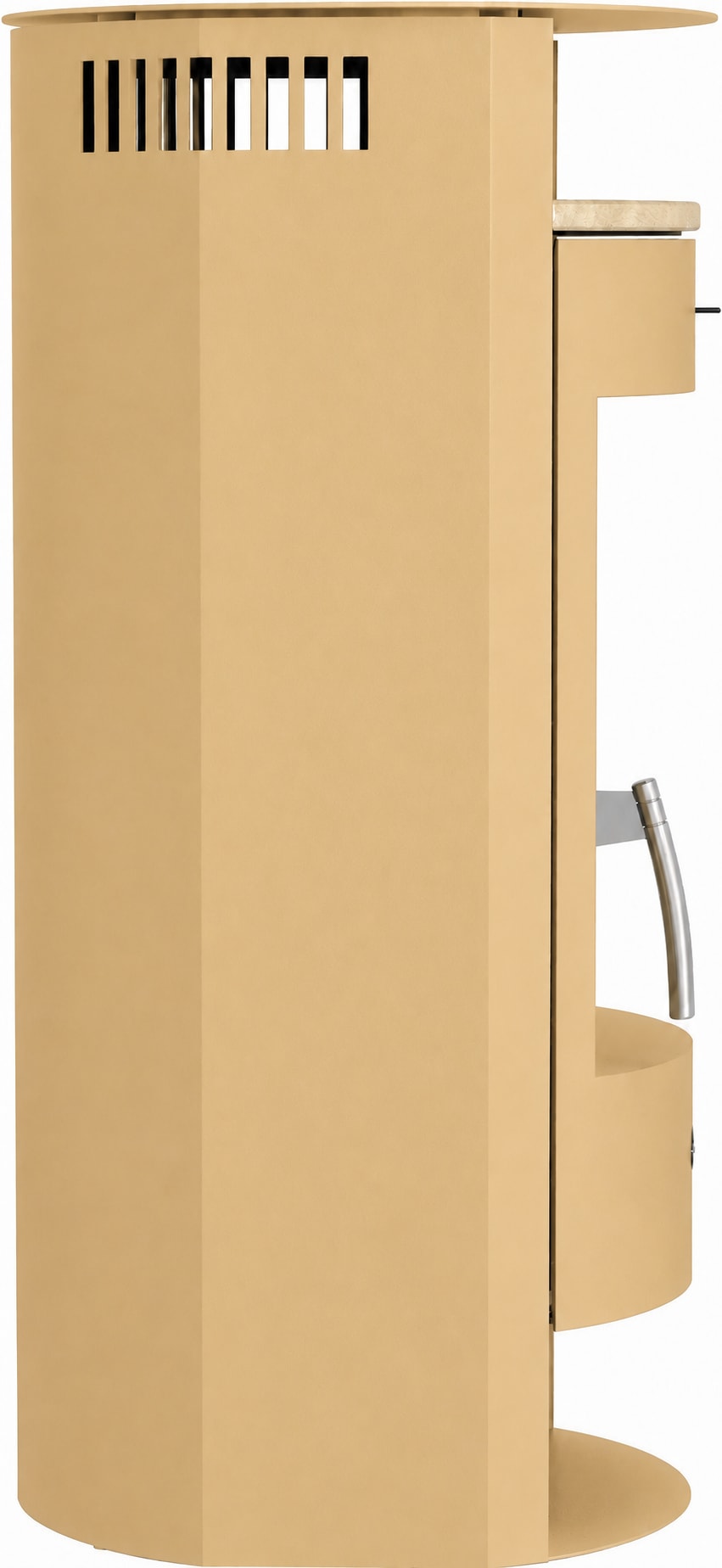 Hanseatic Kaminofen »MAIA Stahl beige, Lieferung bis ins Wohnzimmer« NEU und Exklusiv mit Standsteinteefach
