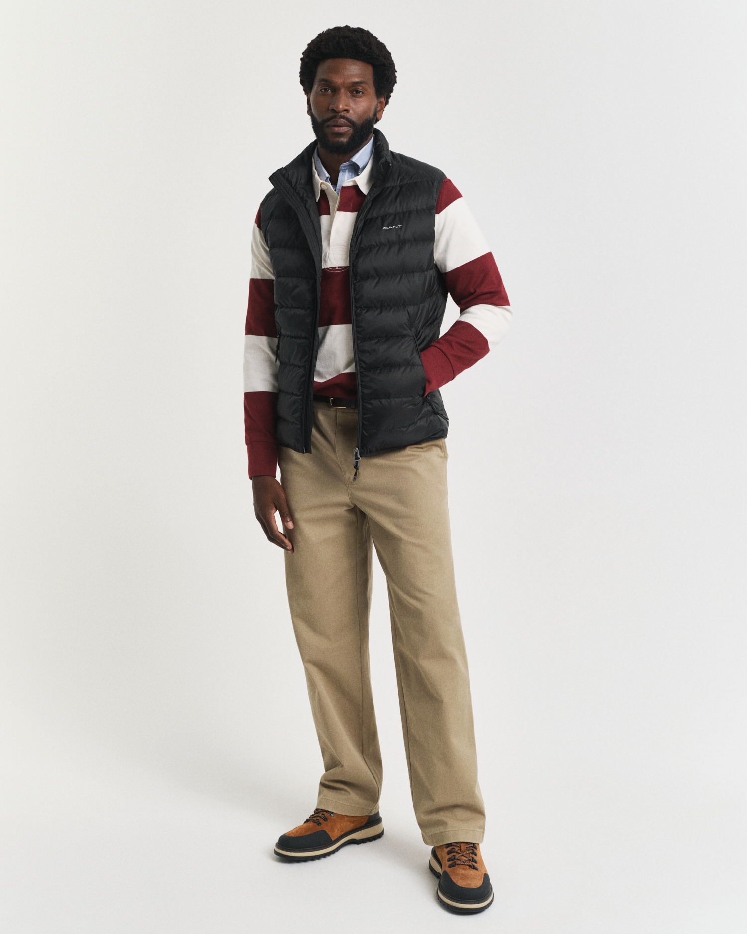 Gant Steppweste »LIGHT DOWN VEST« Stehkragen, leicht, 2-Wege Reißverschluss