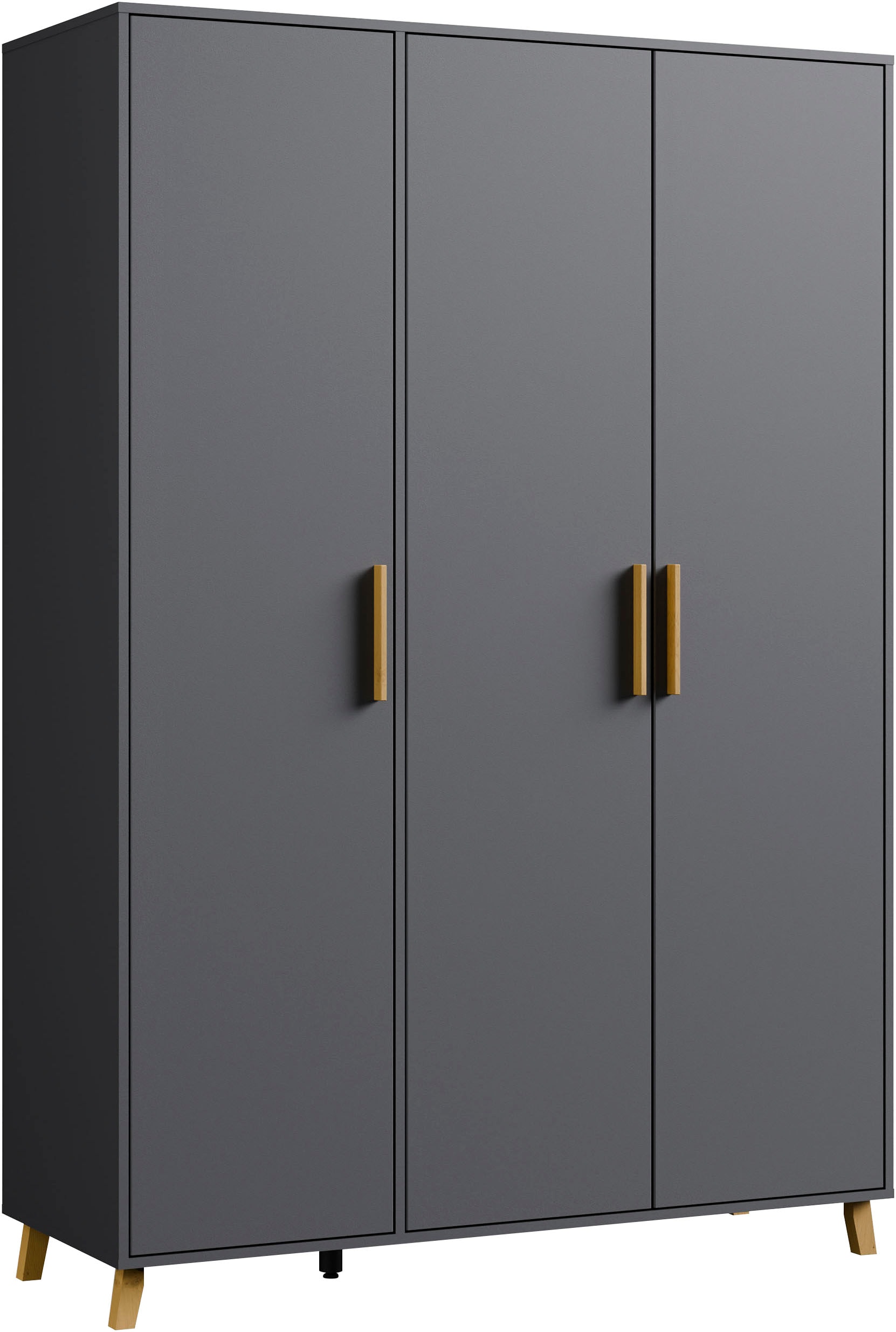 Rauch Drehtürenschrank »Shinjo« - 140x53x203cm - grau -