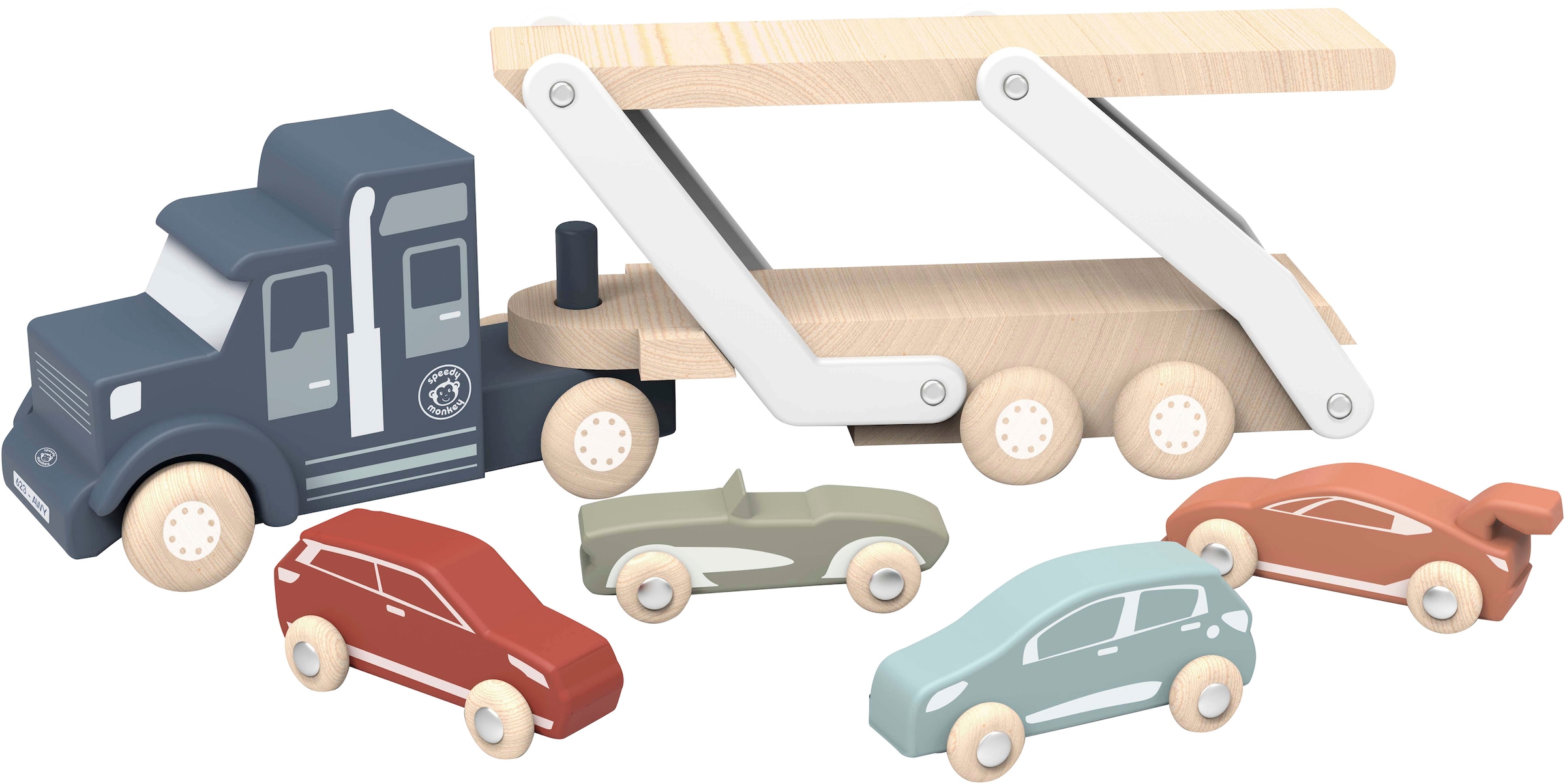 Spielzeug-Transporter »Autotransporter«, aus Holz; FSC®- schützt Wald - weltweit