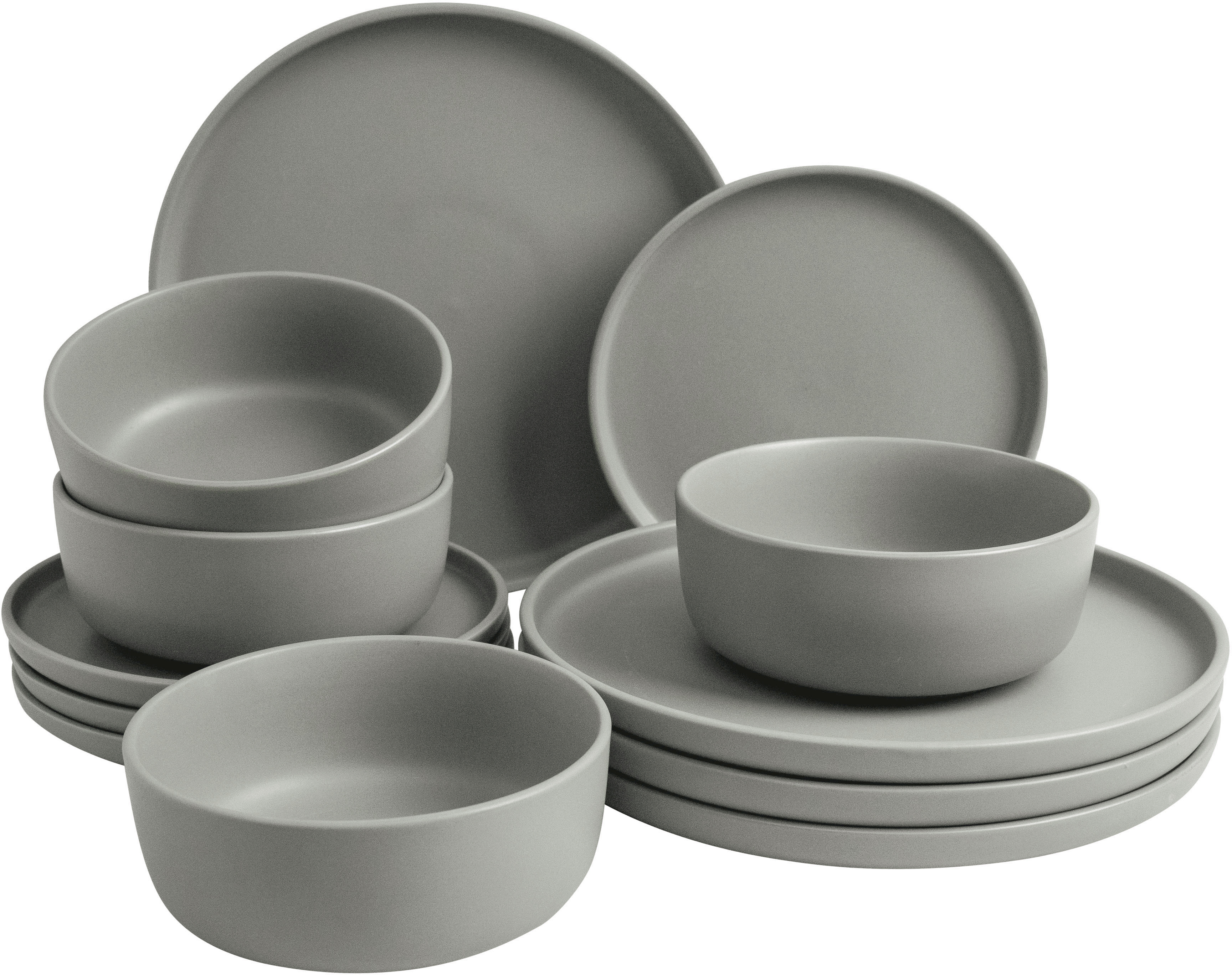 Tafelservice »Belli«, (Set, 12 tlg.), runde Form, Scandi Style