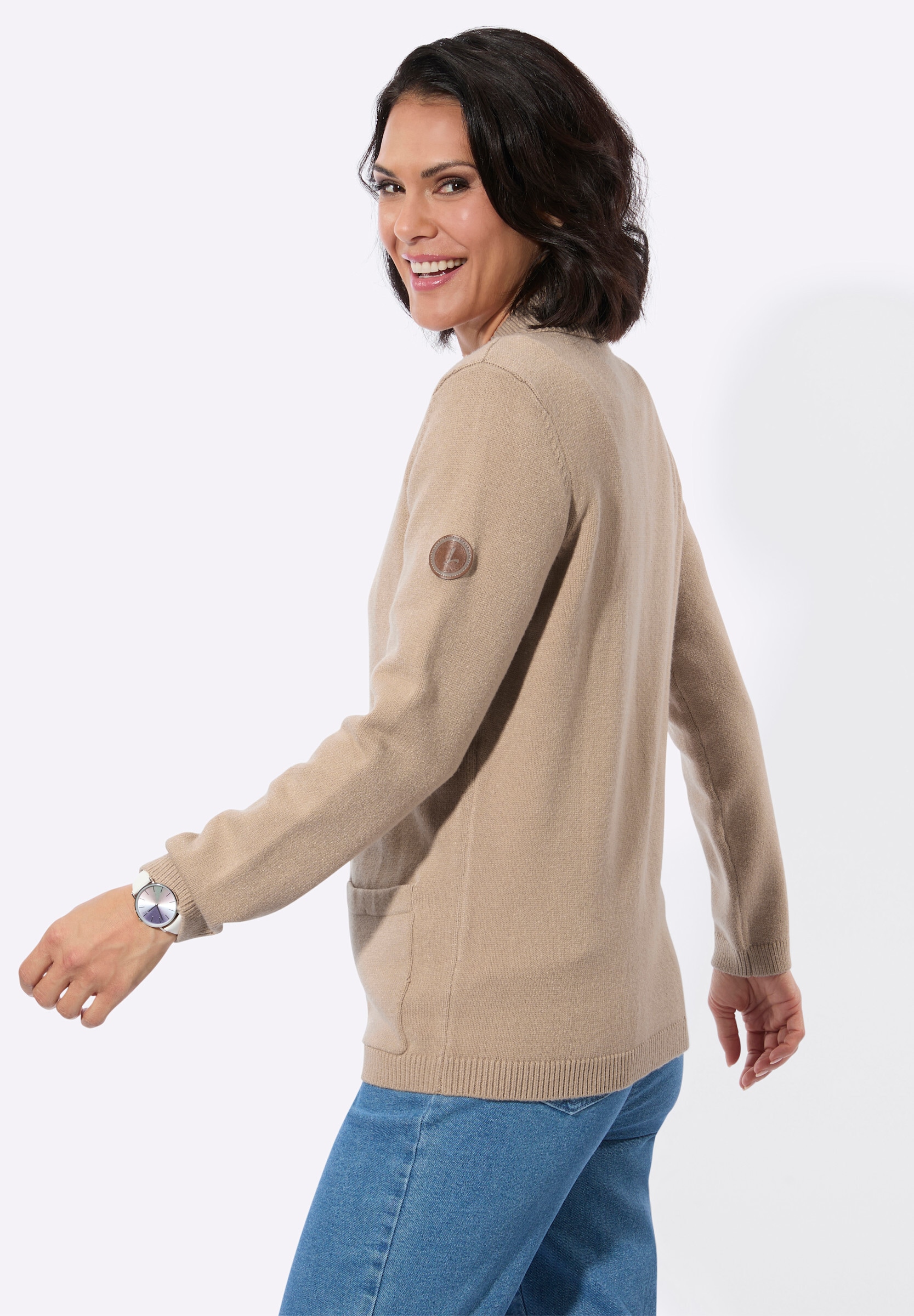 Witt Strickjacke »Strickjacke Strickjacke mit Polokragen«