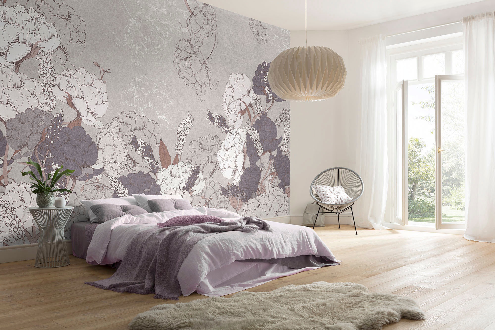 Komar Vliestapete »Digitaldruck Vlies - Beautiful Bijoux - Größe 400 x 250 cm«, bedruckt, Wohnzimmer, Schlafzimmer