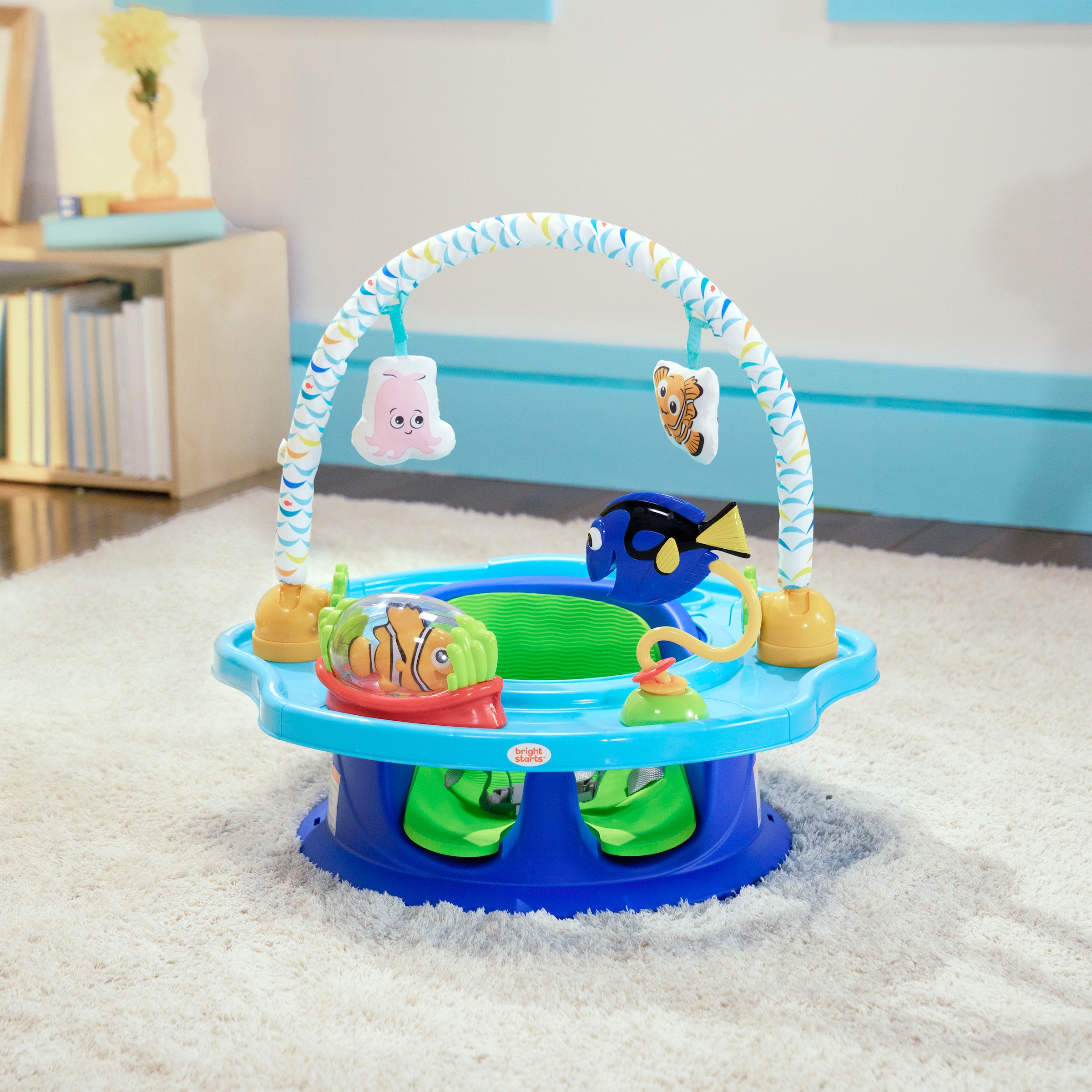 Bright Starts Tischsitz »Finding Nemo SuperSeat 3-in-1 Seat« Aktivitätssitz Verwendbar als Bodensitz mit Tablett oder Sitzerhöhung