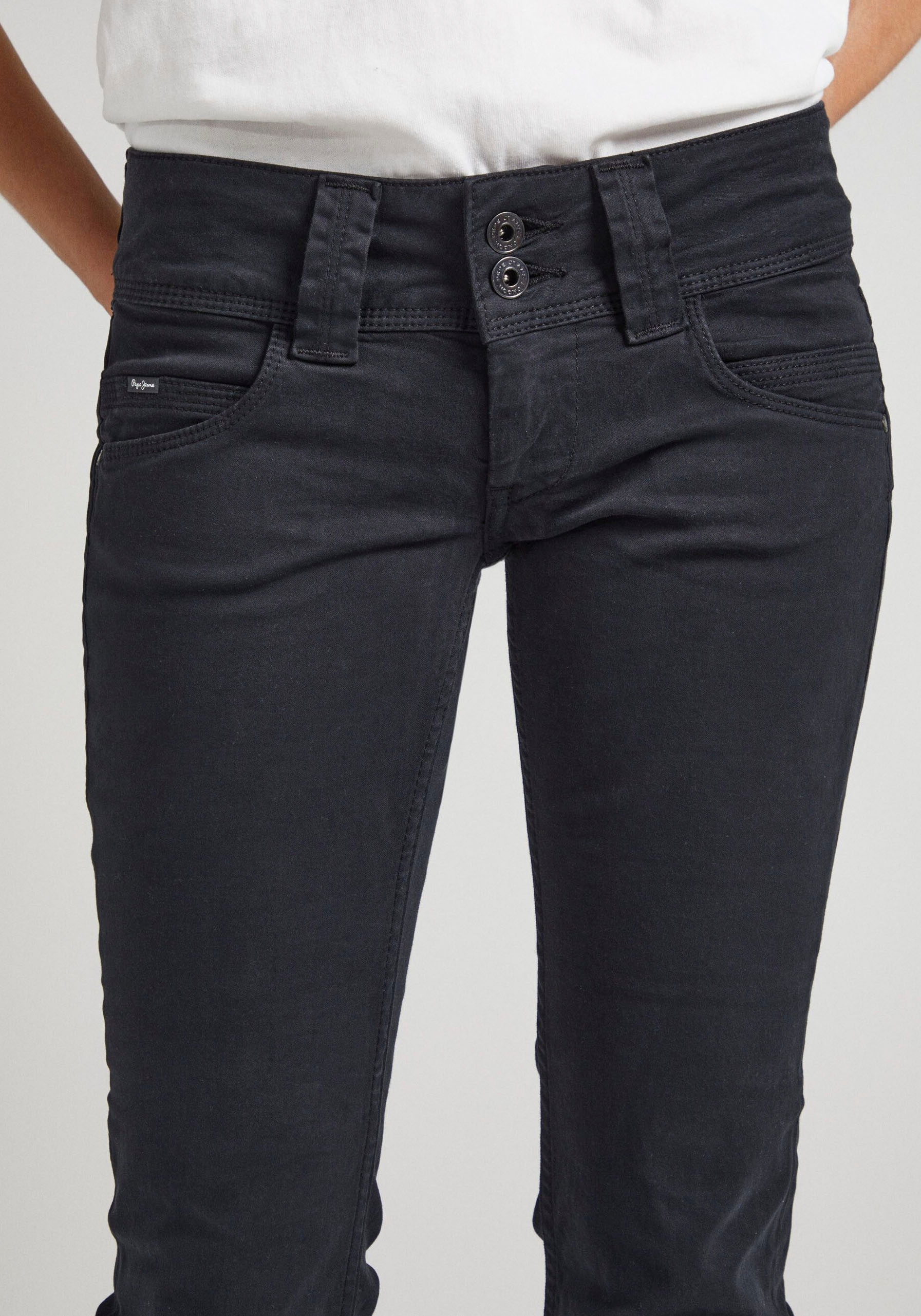 Pepe Jeans Straight-Jeans »VENUS«, mit Badge