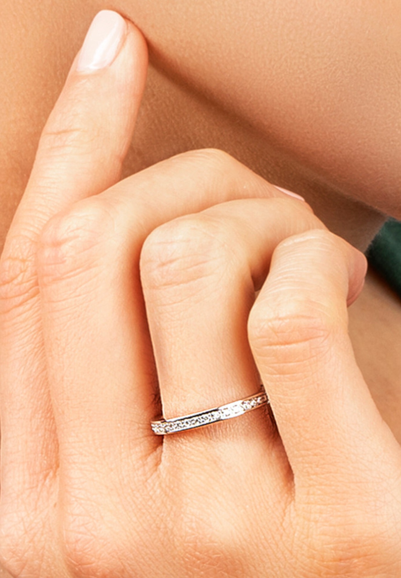 ONE ELEMENT Diamantring »0.1 ct  Diamant Brillant Ring aus 585 Weißgold«