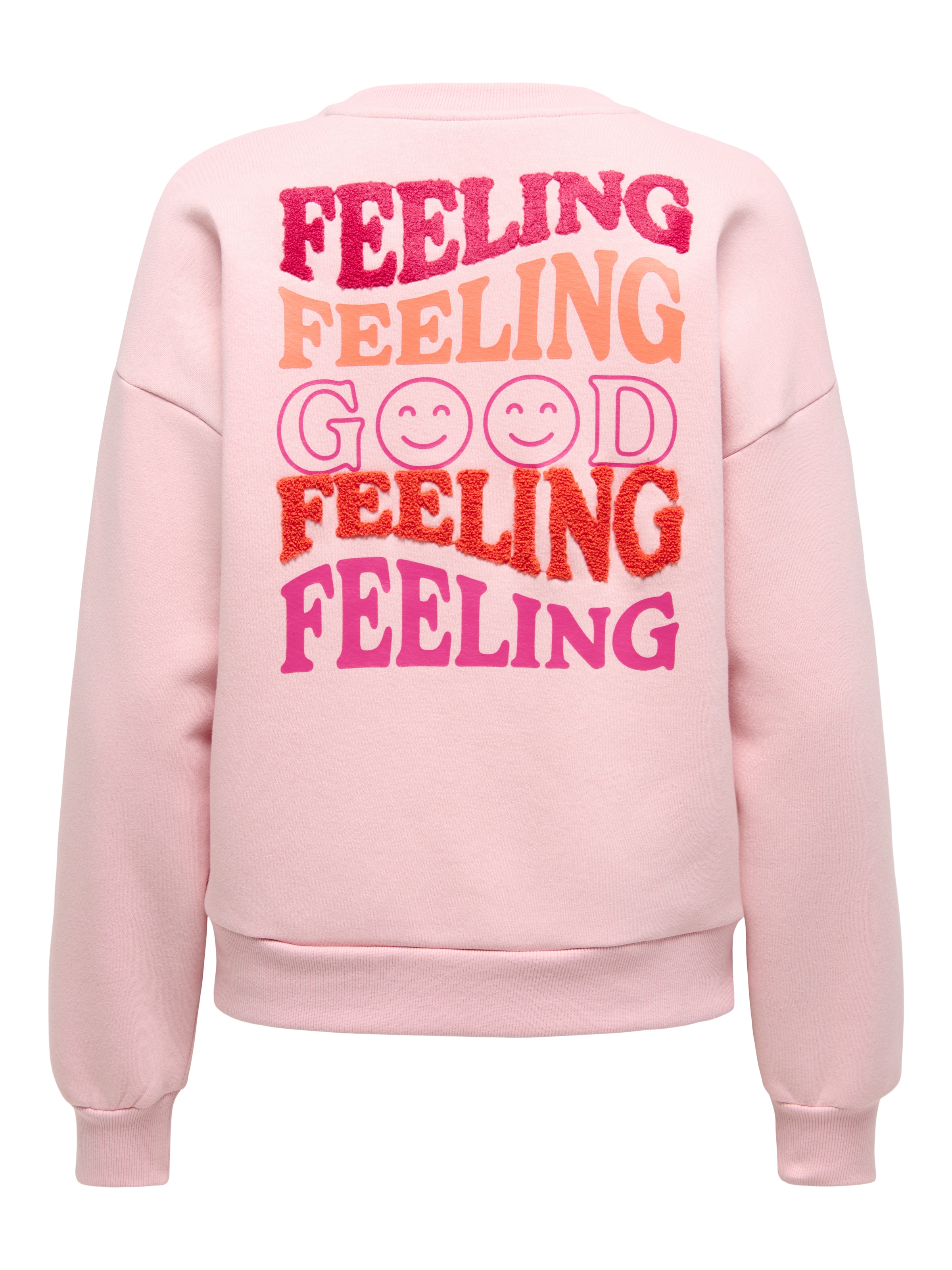 ONLY Sweatshirt »ONLDAZE L/S O-NECK TERRY PRINT CS SWT«, mit Print auf der Vorder- und Rückseite
