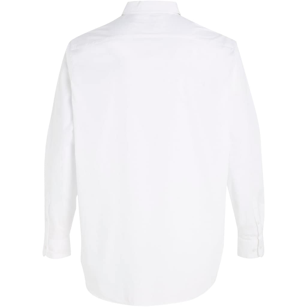 Calvin Klein Big&Tall Langarmhemd »BT_STRETCH POPLIN SLIM SHIRT«, in großen Größen mit durchgehender Knopfleiste