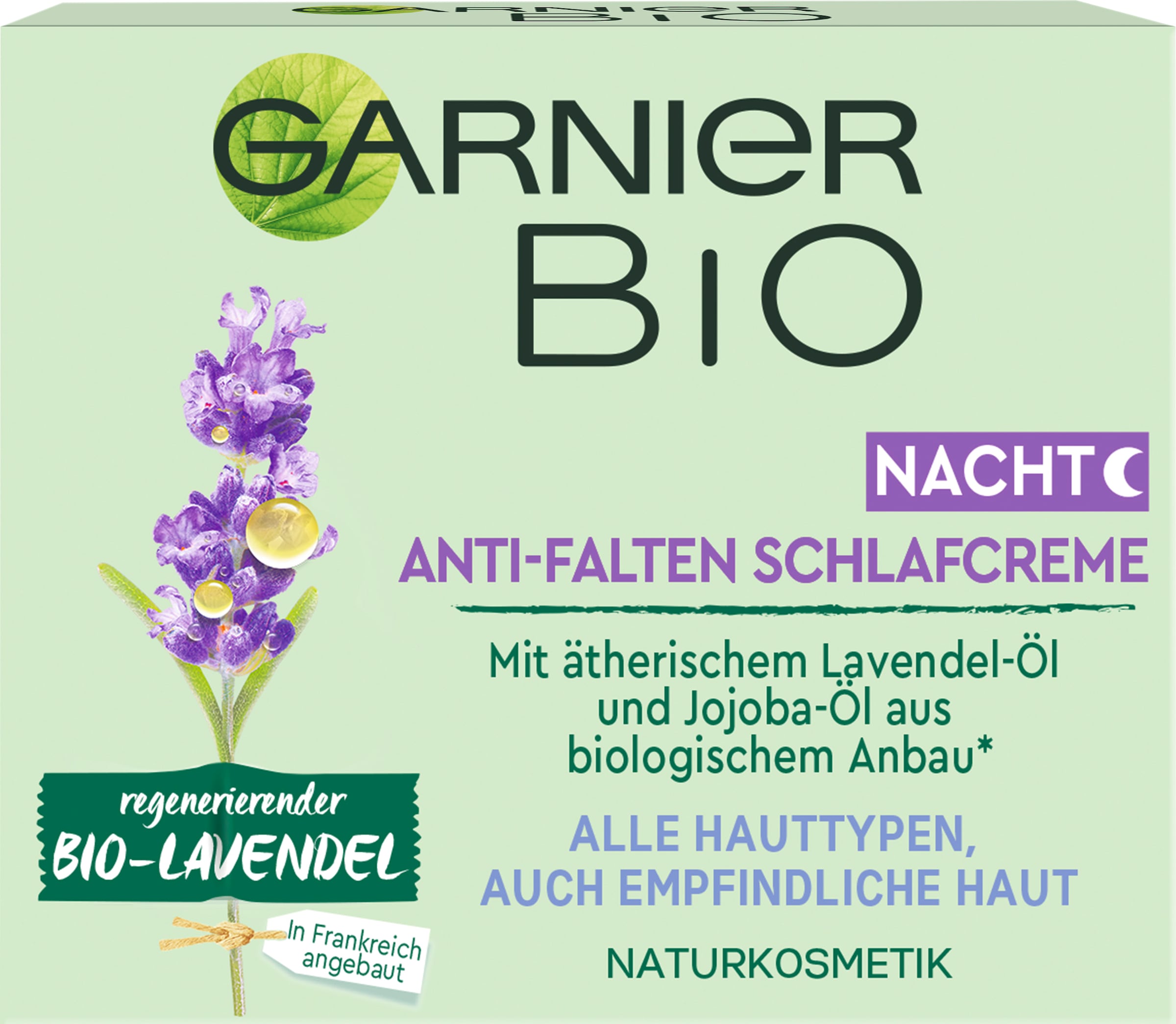 »regenerierender Bio-Lavendel Anti-Falten bei GARNIER Nachtcreme ♕ Schlafcreme«