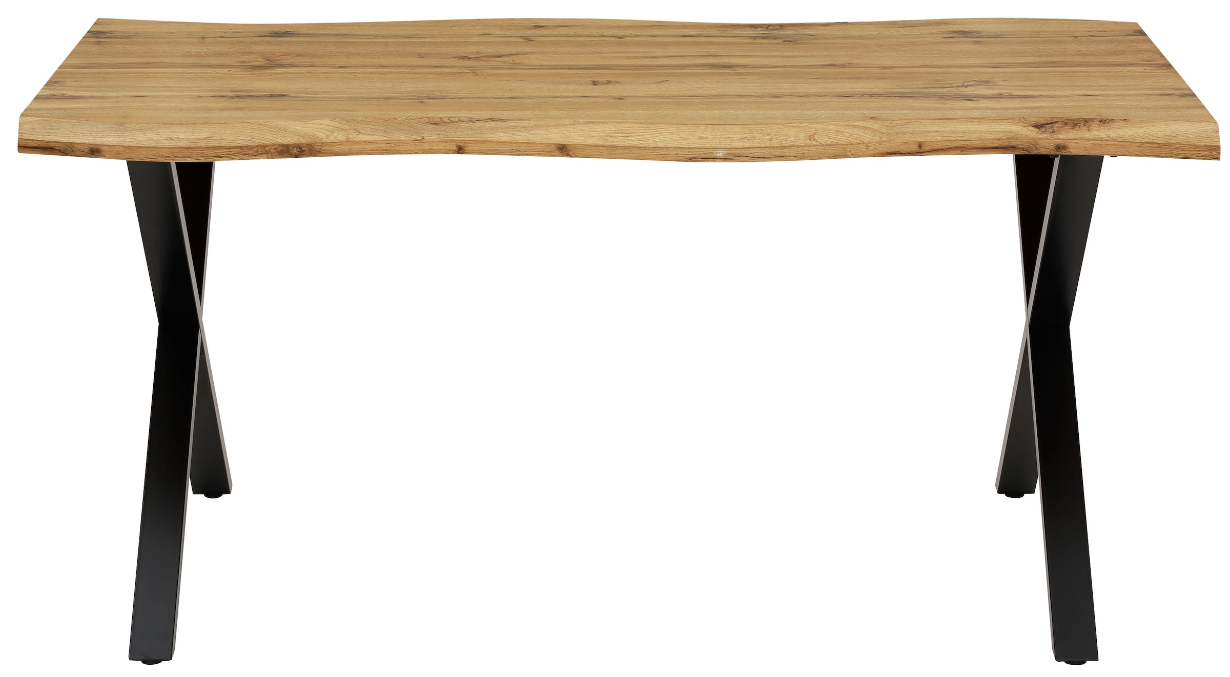 online Baumkantentisch »GRETA«, (Nachbildung), UNIVERSAL | Esstisch HELA versch. 46mm X-Gestell, kaufen Größen, Stärke