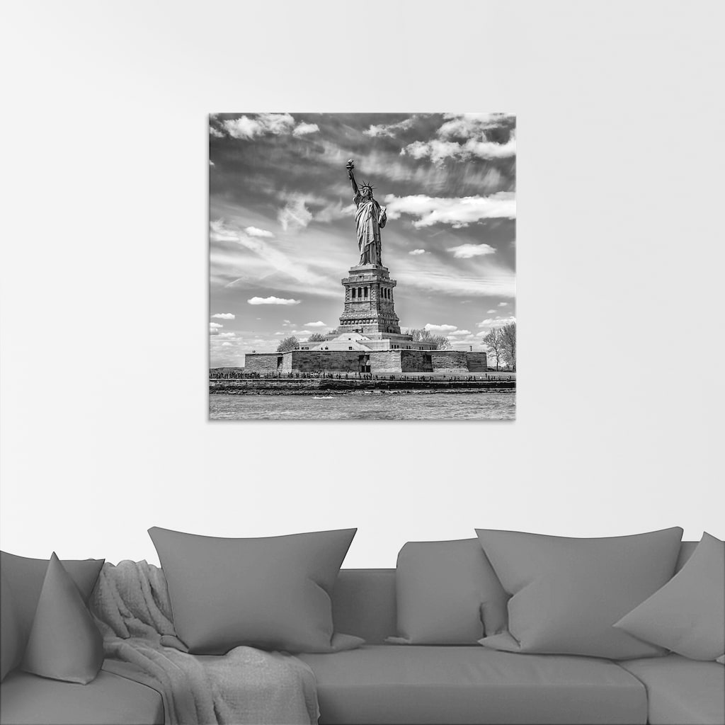Artland Glasbild »New York City Freiheitsstatue«, Amerika, (1 St.)
