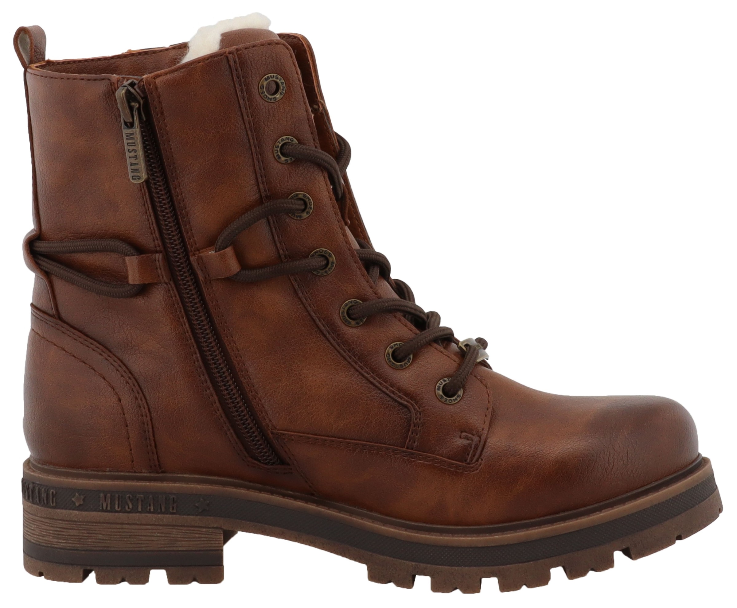 Mustang Shoes Winterboots »Darleen«  Schnürboots mit Profilsohle