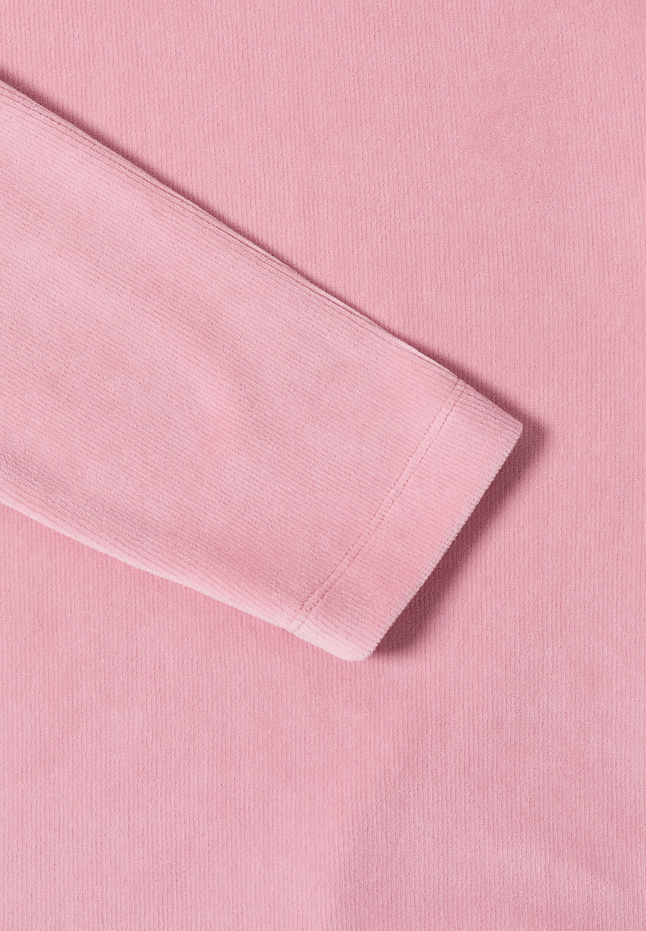 Cecil Rundhalspullover Cord Shirt mit großem Kragen