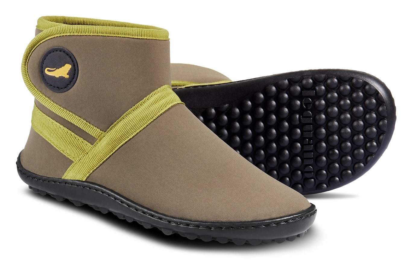 Leguano Barfußschuh »LEGUANITO THERMO«  , Klettschuh, Kinderschuh, Boots mit wasserabweisender TEX-Ausstattung