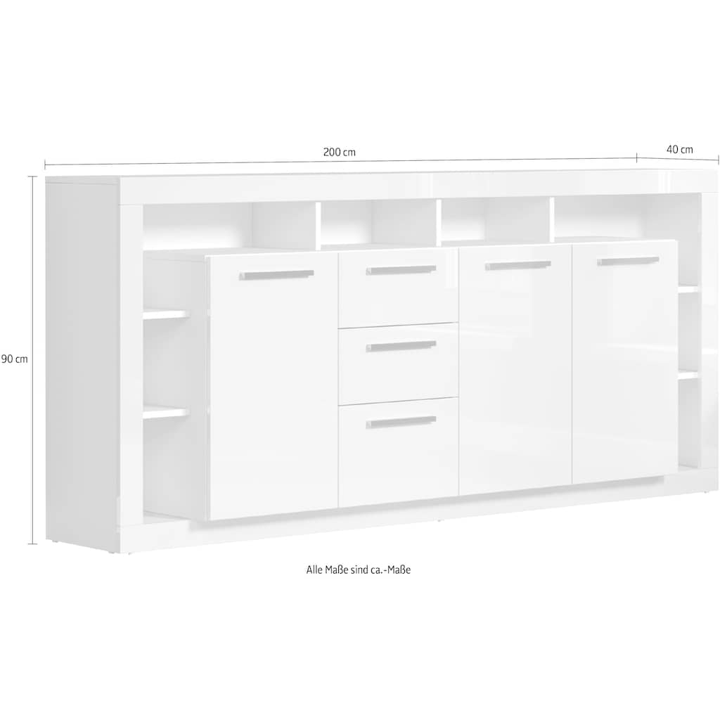 INOSIGN Sideboard »Gwendolyn«, moderner, großer Wohnzimmerschrank