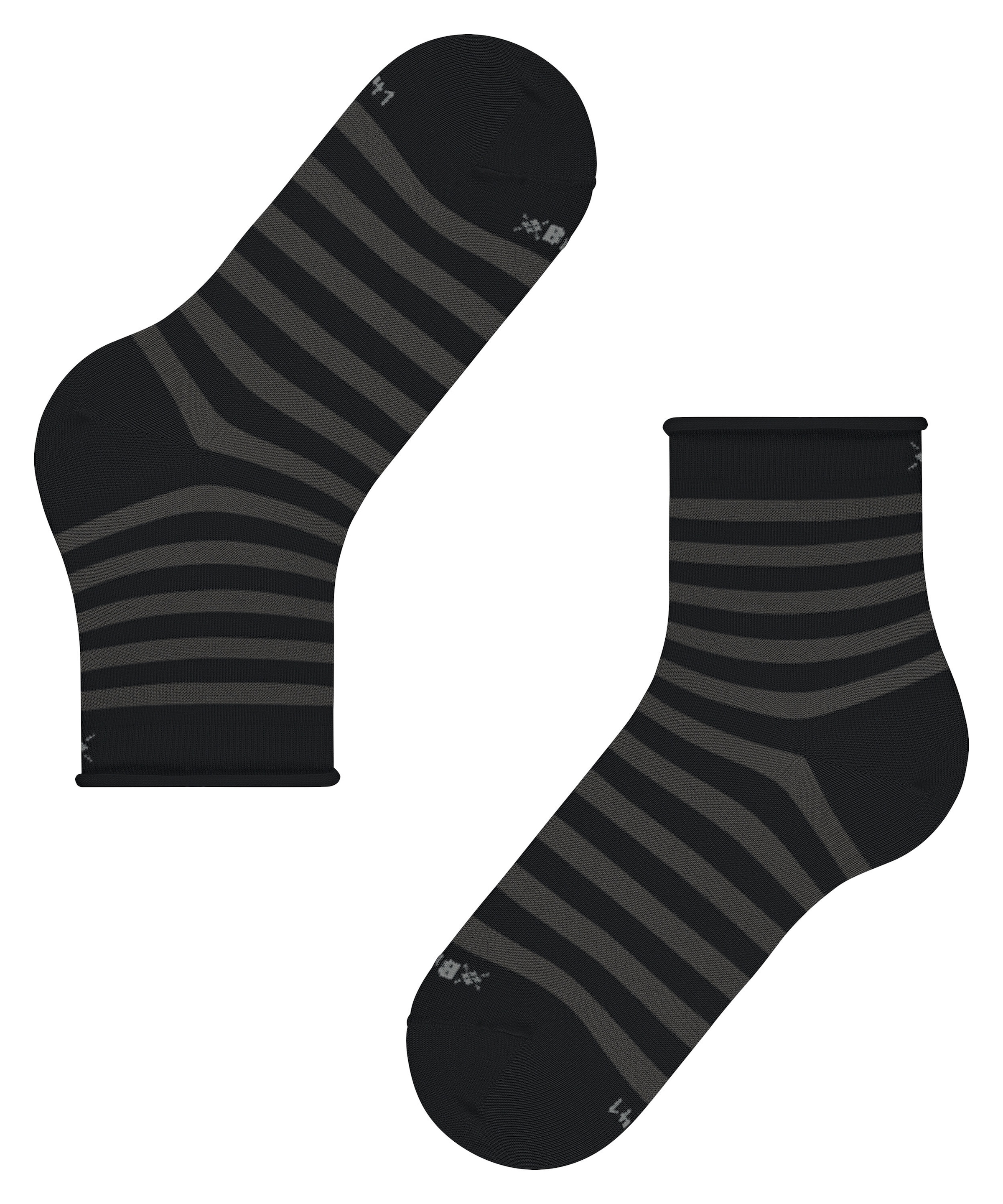 Burlington Kurzsocken »Swansea« Einheitsgröße 36-41, modernes Streifenmuster, Rollbündchen