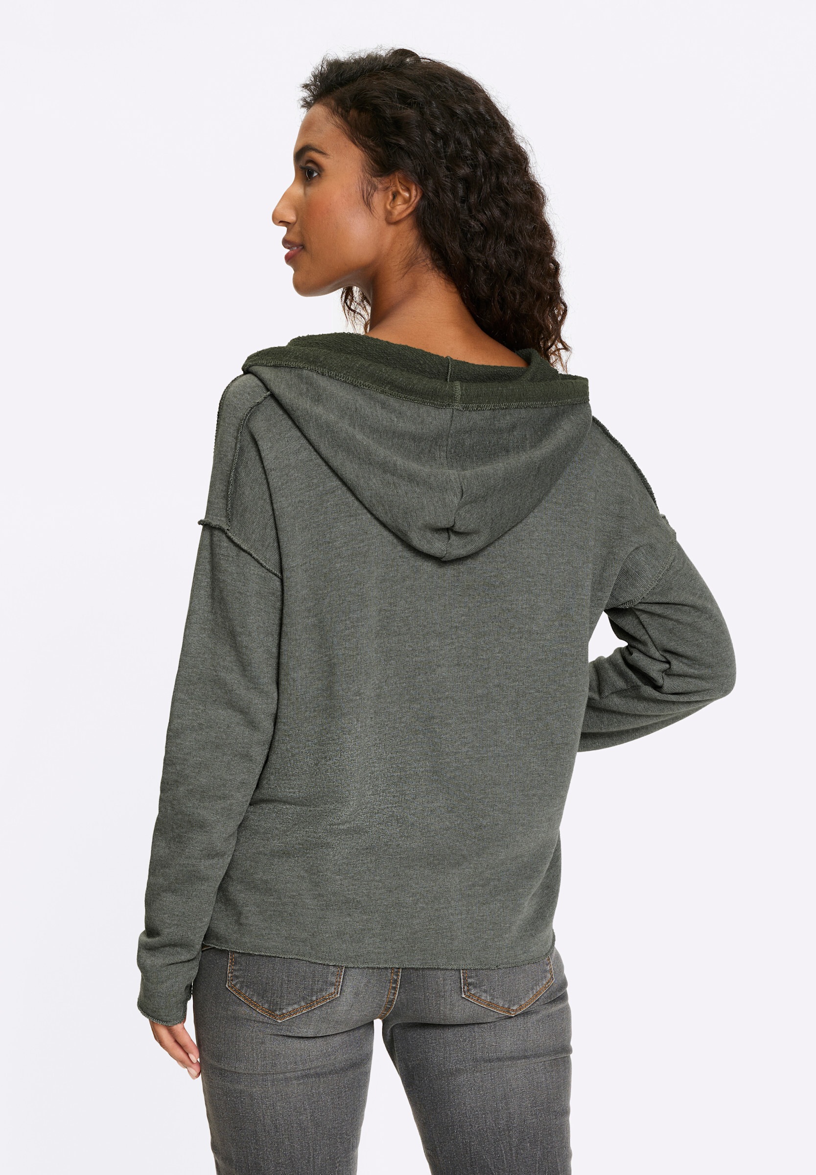 heine Hoodie »Sweatshirt Sweatshirt mit 3-D-Lettering«
