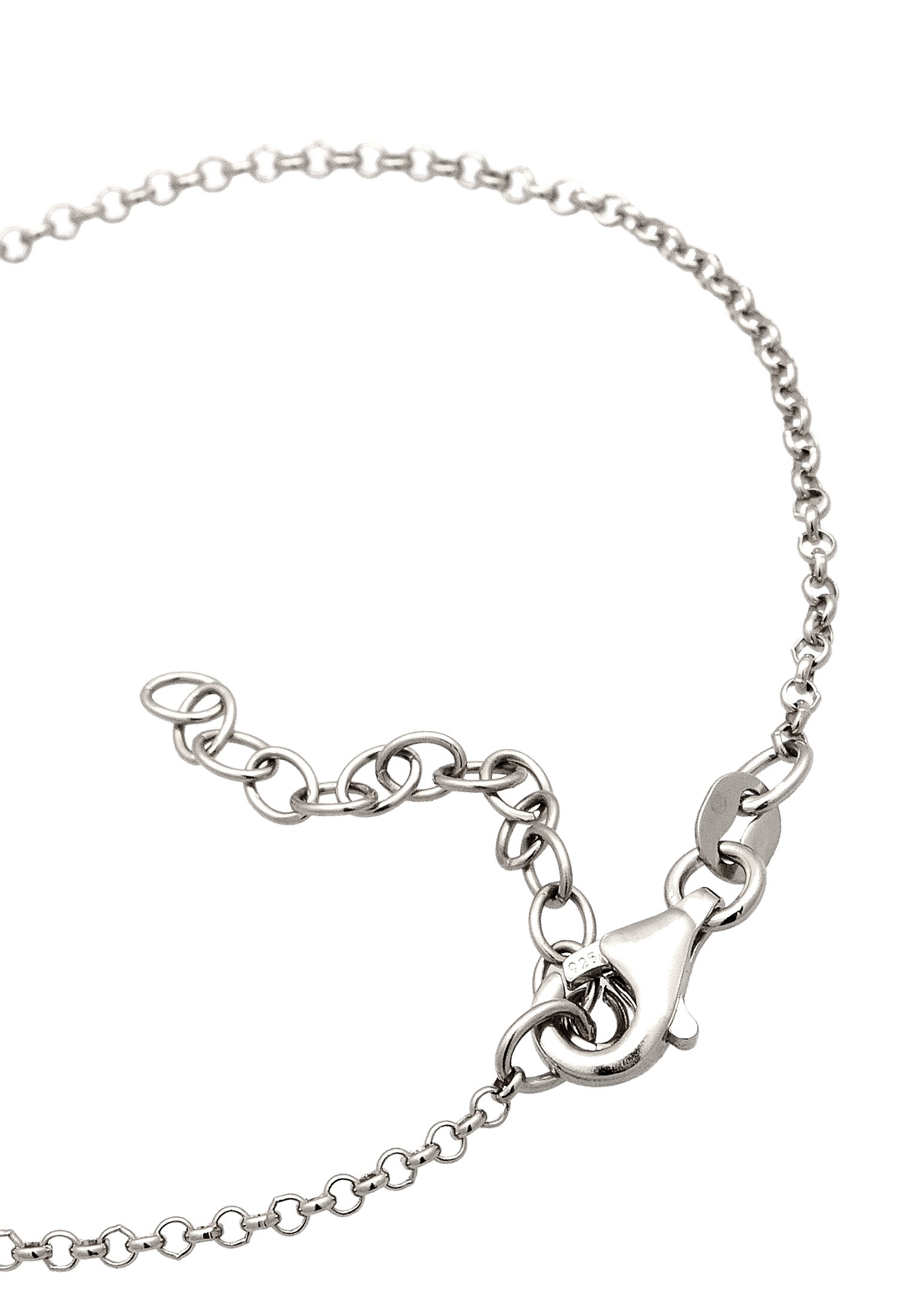 Elli Armkette »Armband Flugzeug mit Glas Kristalle Weiß 925 Sterling Silber«