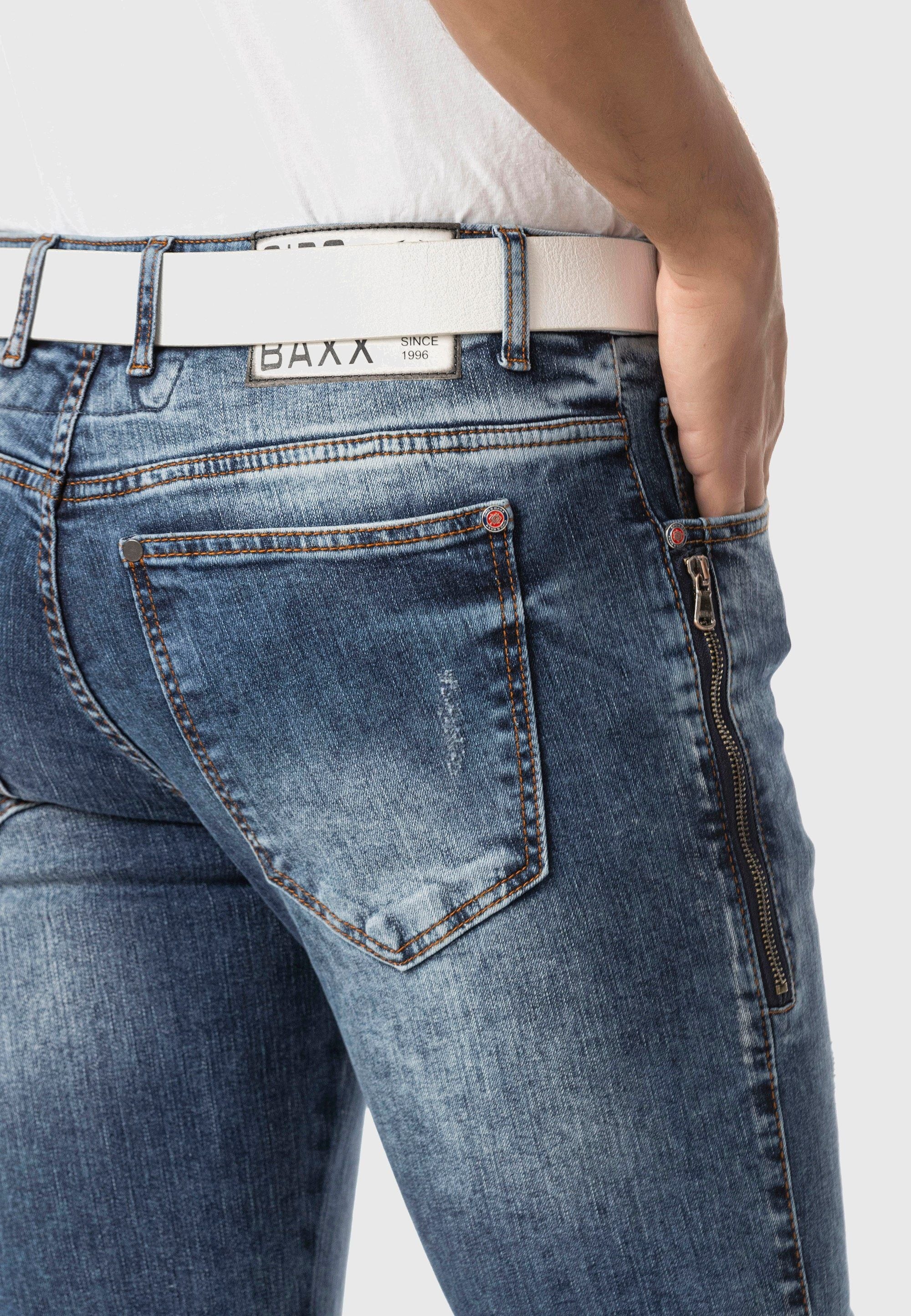 Cipo & Baxx 5-Pocket-Jeans »Cipo & Baxx Jeans« im Used-Look