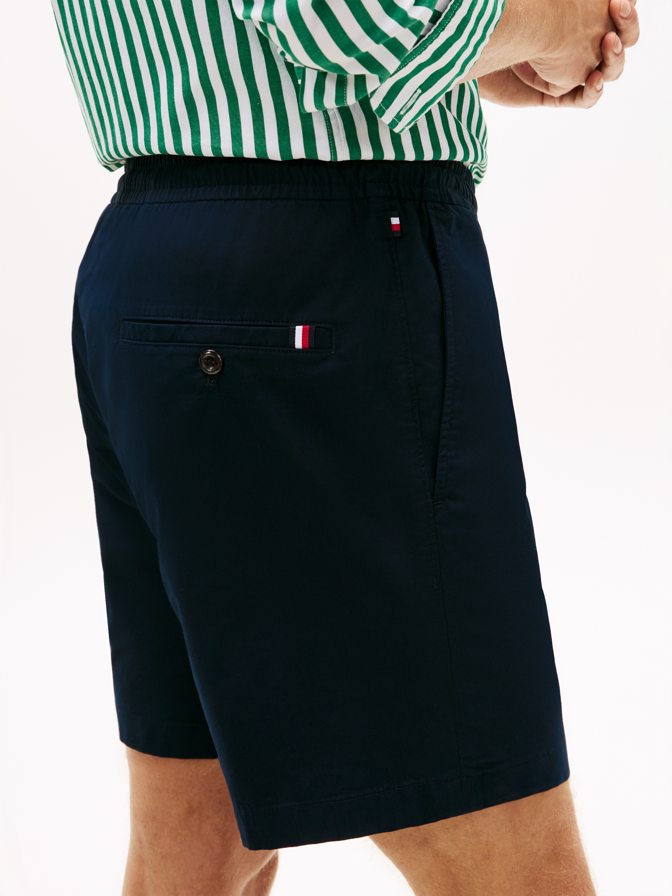 Tommy Hilfiger Shorts »DOVER POPLIN«  aus Paper-Touch-Baumwolle, elastischer Bund