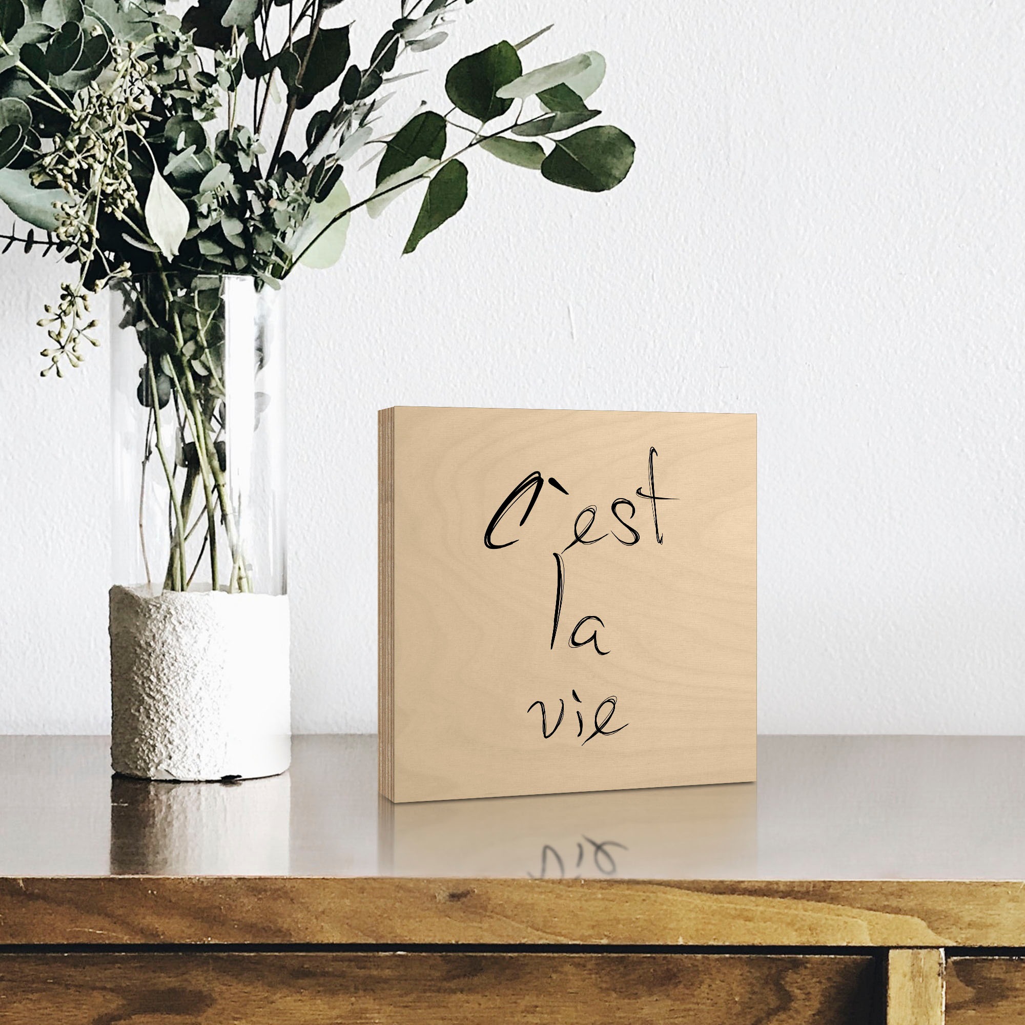 Artland Holzbild »So ist das Leben«, Sprüche & Texte, (1 St.)