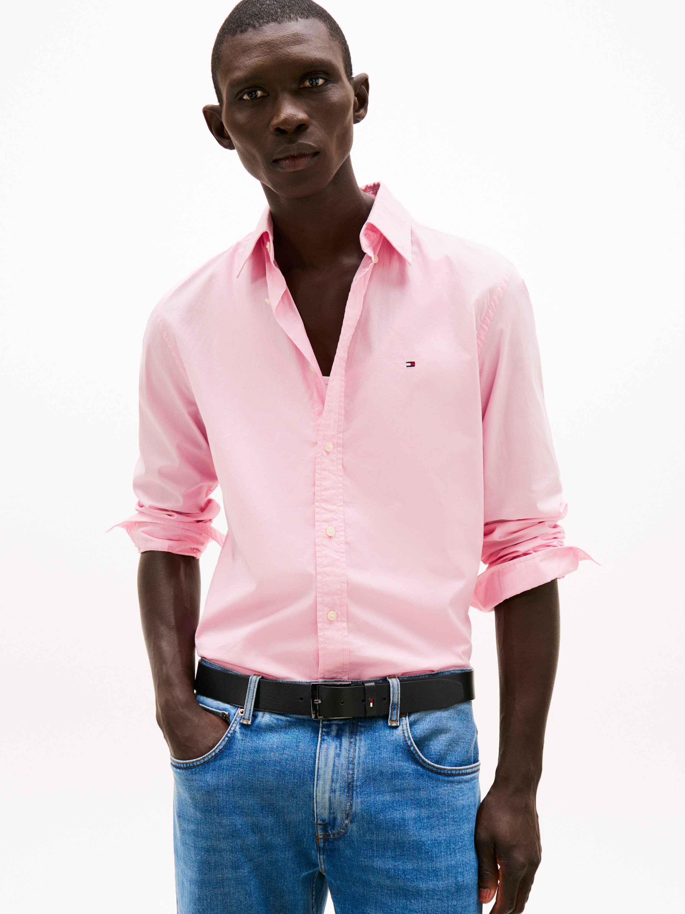 Tommy Hilfiger Businesshemd »FLEX POPLIN SOLID« Regular Fit Flex Cotton