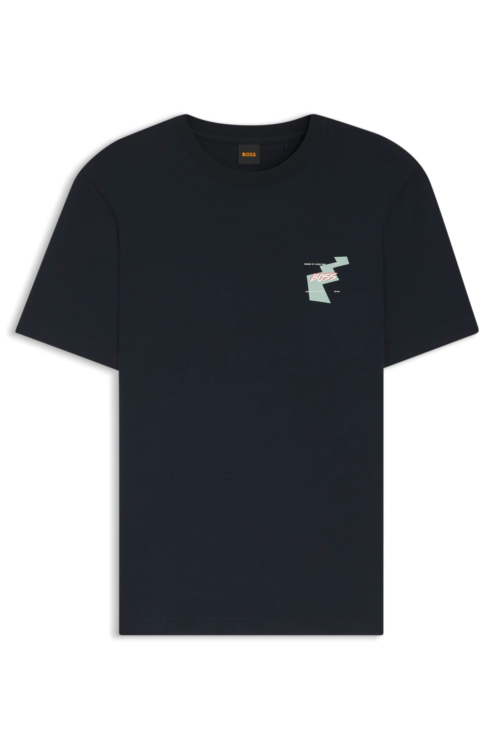 BOSS ORANGE T-Shirt Rückendruck, Relaxed Fit, reine Baumwolle