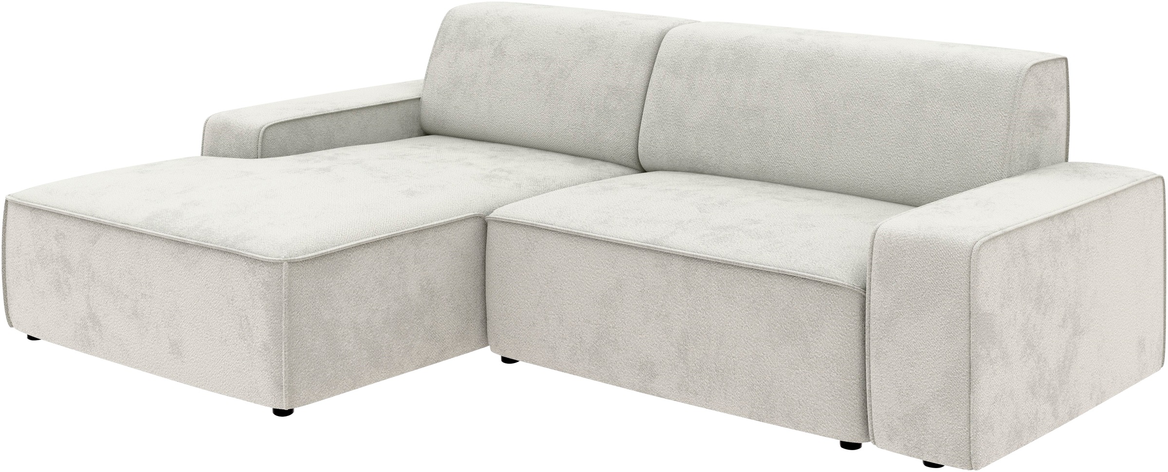 TRENDMANUFAKTUR Ecksofa »Graz, wahlweise mit Sitzvorschub und Bettkasten, L-Form, Breite 246 cm«, in Cord-, haustierfreundlichem LEO Struktur- oder LUMOS-3D-Bezug