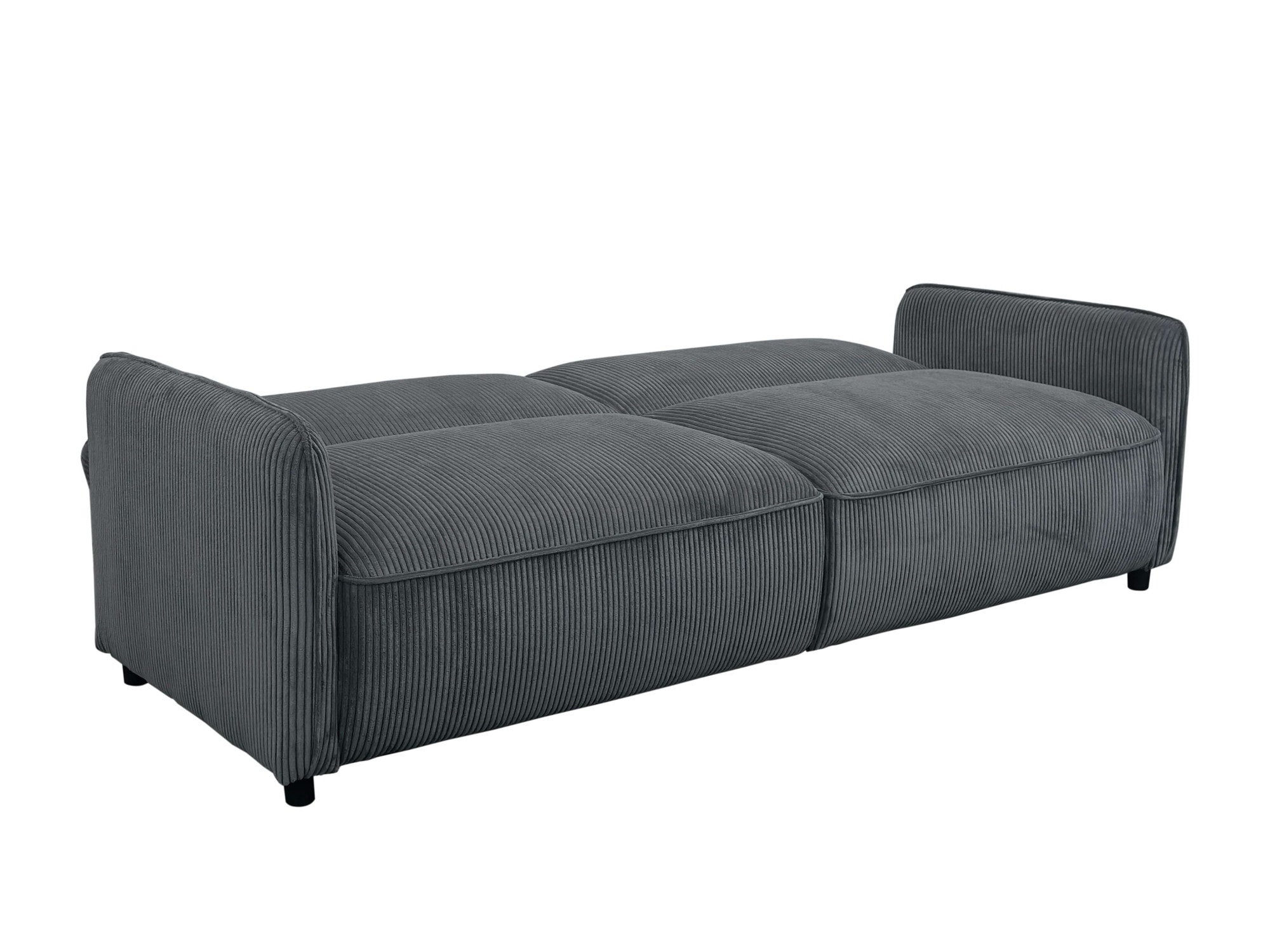 Dorel Home 3-Sitzer »Allie Curved Schlafsofa 209 cm« Bettfunktion (110/190), verstellbare Rückenlehne, Cord u. Velours