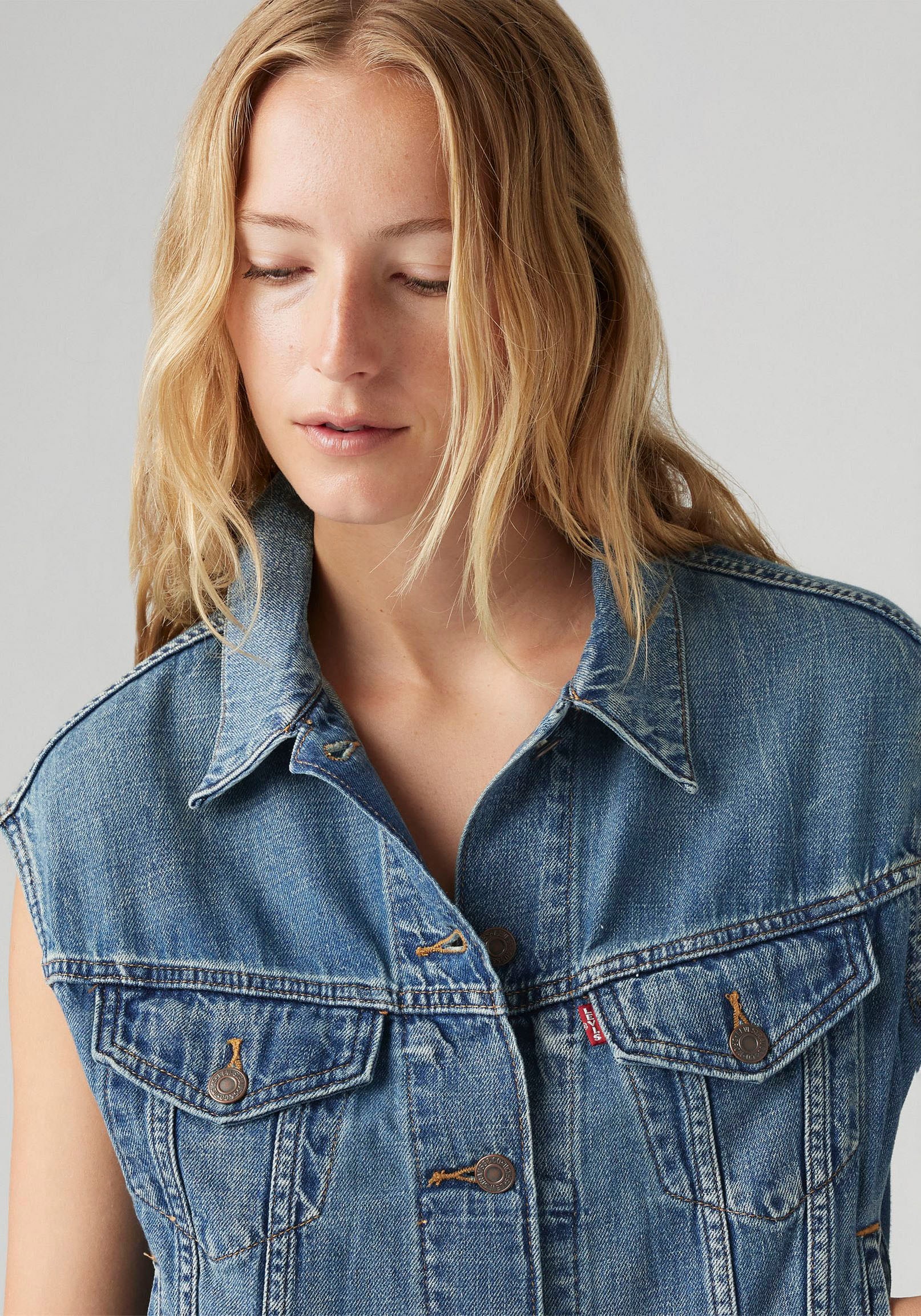 Levi's® Jeansweste »SHRUNKEN 90s VEST«, mit Knopfleiste
