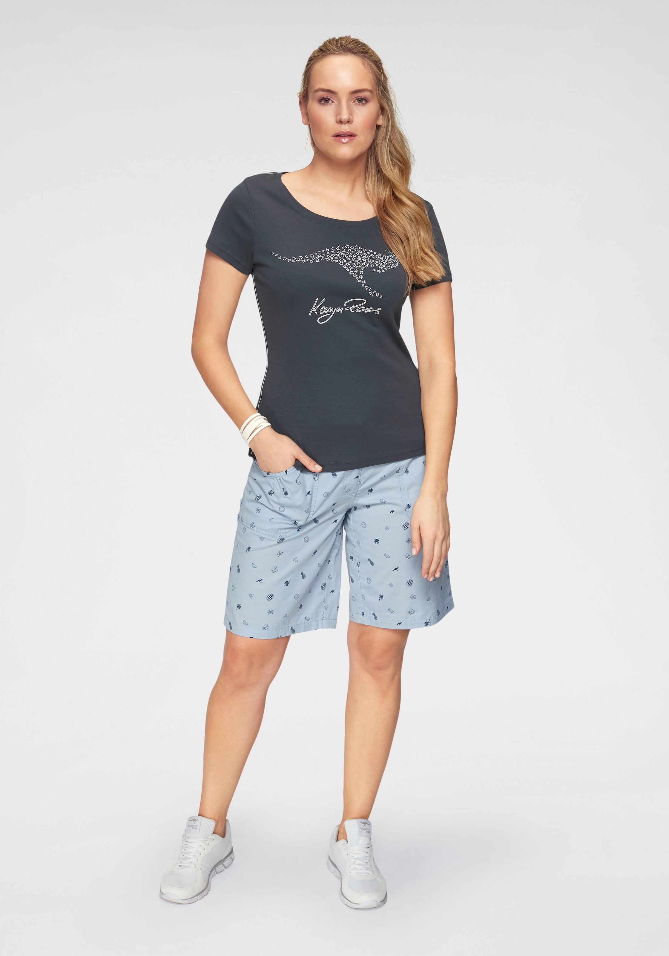 KangaROOS T-Shirt, Kurzarm, sehr figurbetonte Passform