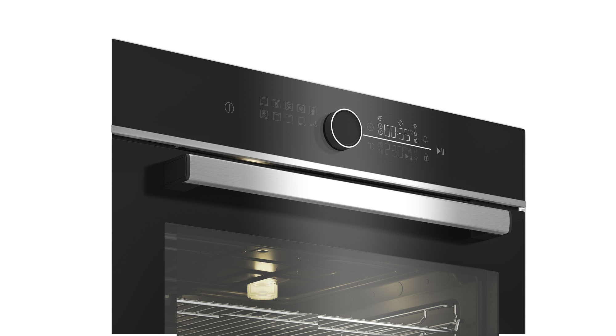 BEKO Einbaubackofen  »BBIM13400XMPSEW 7757787687«, mit 1-fach-Teleskopauszug, Pyrolyse-Selbstreinigung