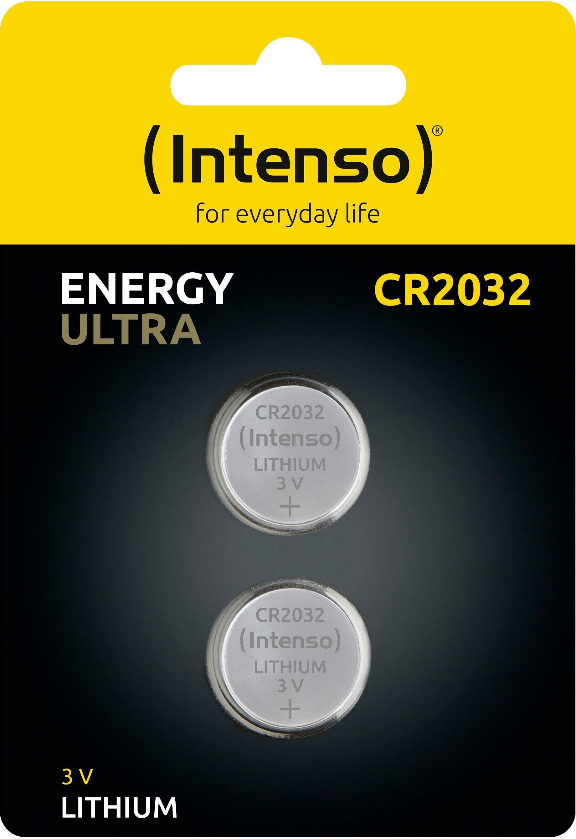 Intenso Knopfzelle »2er Pack Energy Ultra CR 2032«, (2 St.)