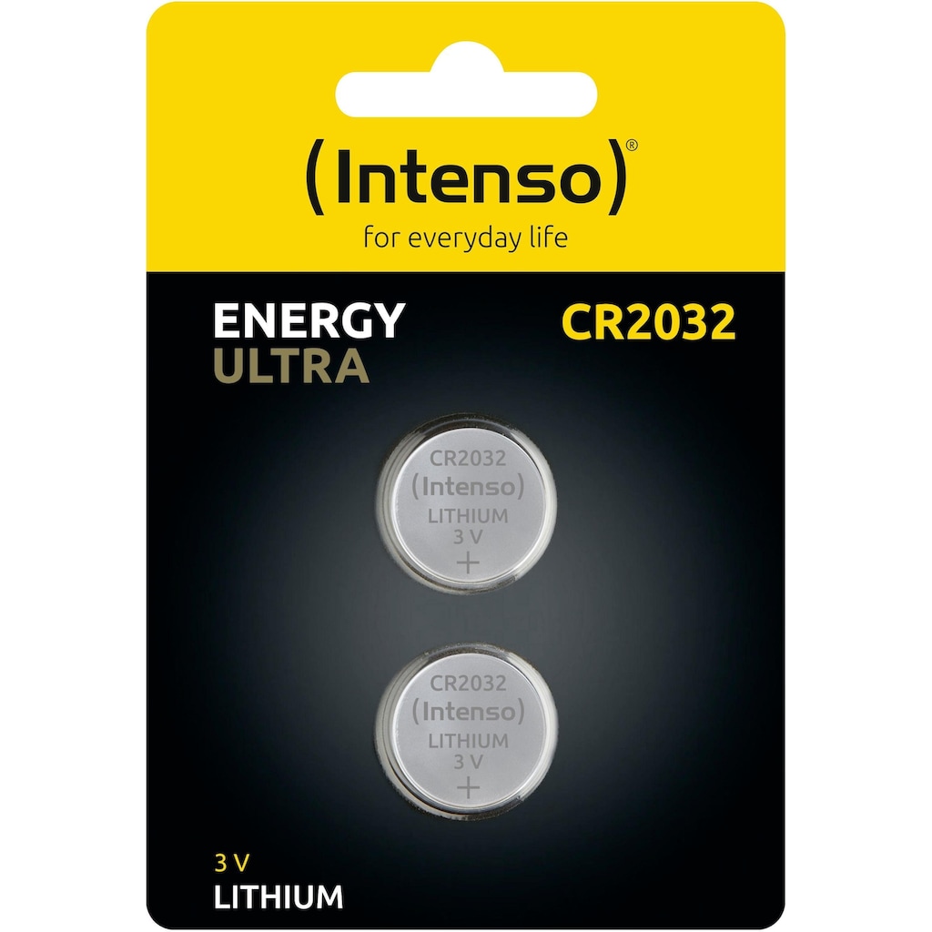 Intenso Knopfzelle »2er Pack Energy Ultra CR 2032«, (2 St.)