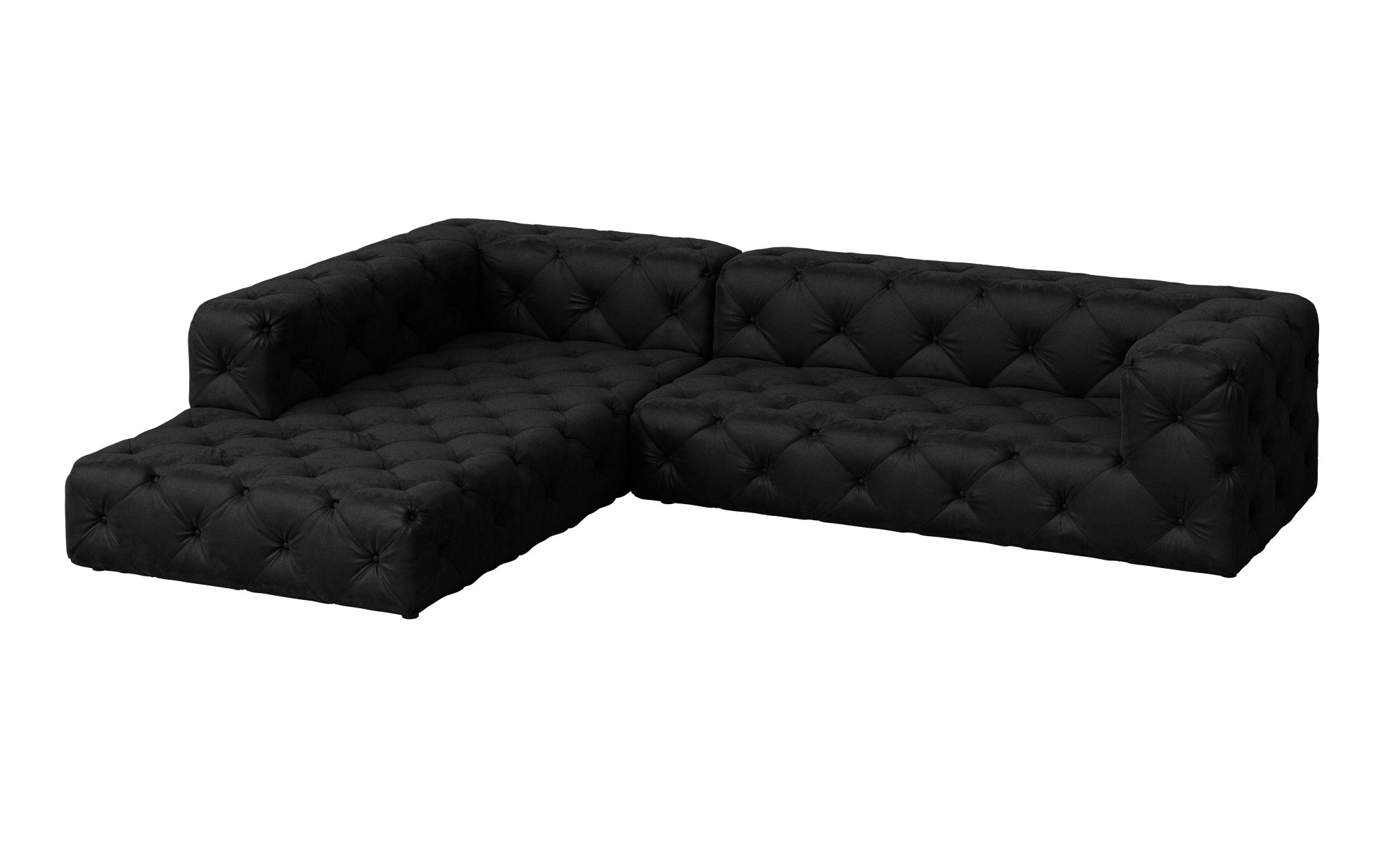 Home affaire Ecksofa »FOLLINA« L-Form, mit klassischer Chesterfield-Knopfheftung