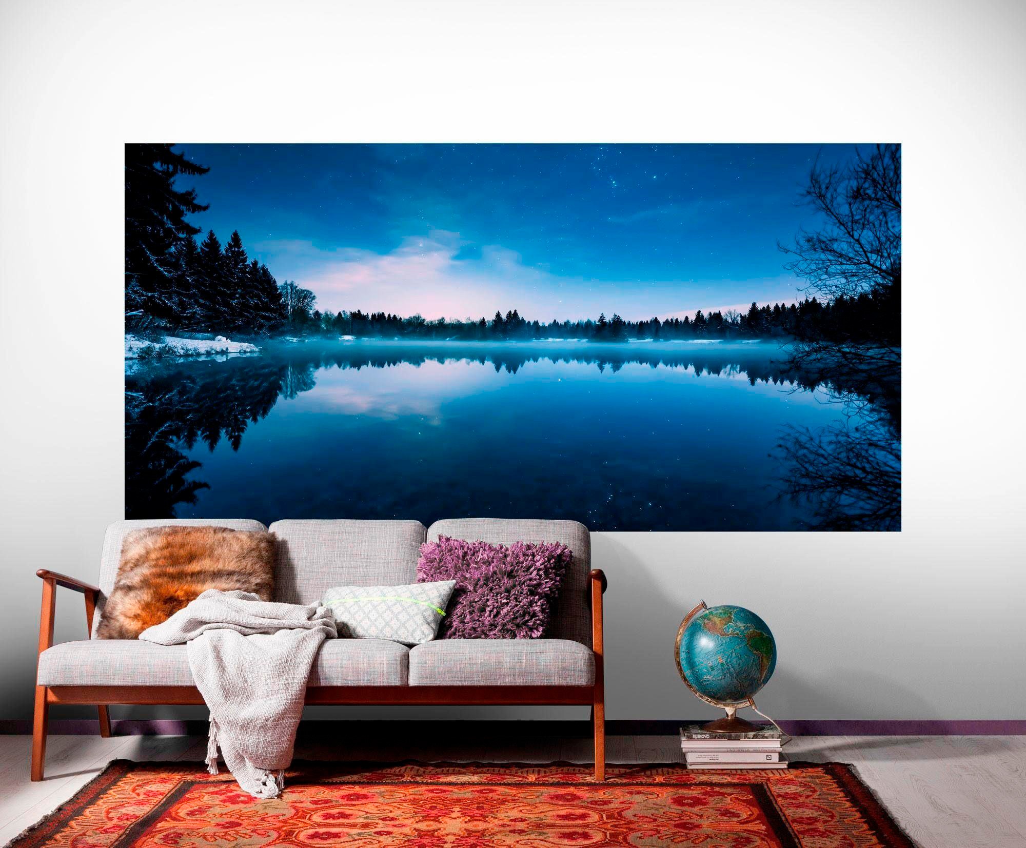 Komar Vliestapete »Digitaldruck Vlies - Glistening Stars - Größe 200 x 100 cm«, bedruckt, Wohnzimmer, Schlafzimmer