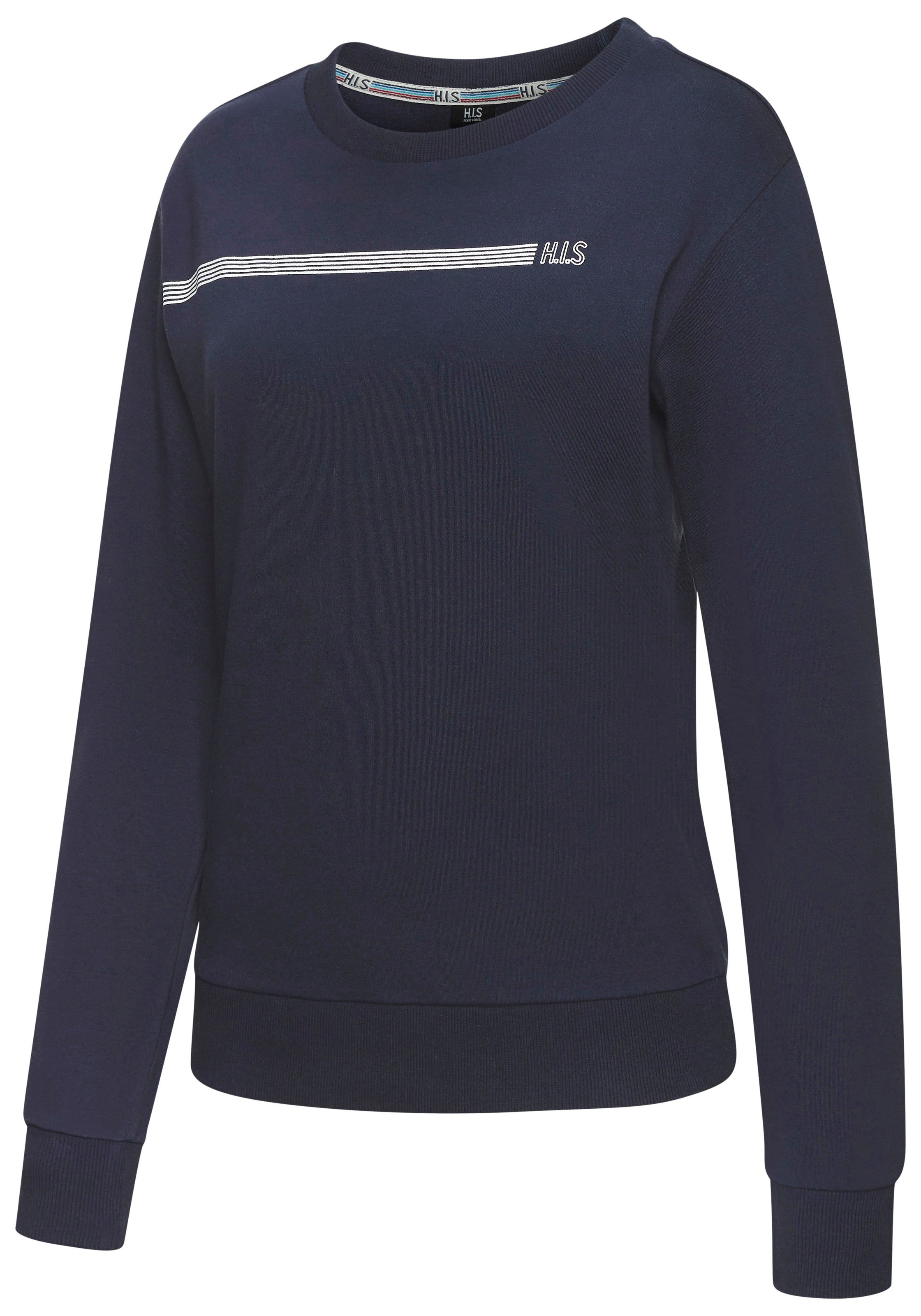 H.I.S Sweatshirt , Basic mit Logodruck, Loungewear

