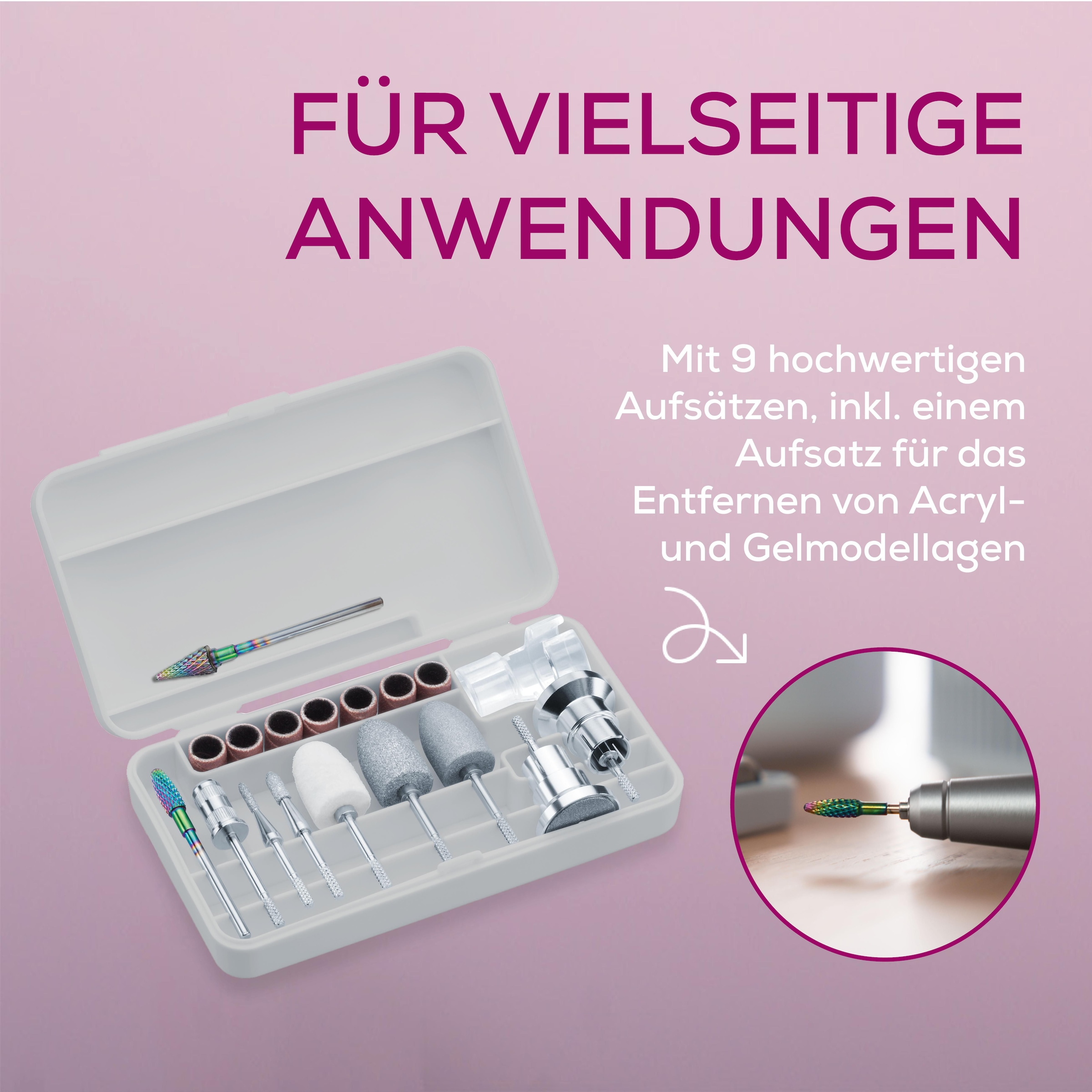 BEURER Maniküre-Pediküre-Set »MP 210 LUX, professionelle Maniküre-Pediküre-Station für zu Hause« Mit Nagelfräser, UV/LED -Lampe und Nagelstaubabsauger