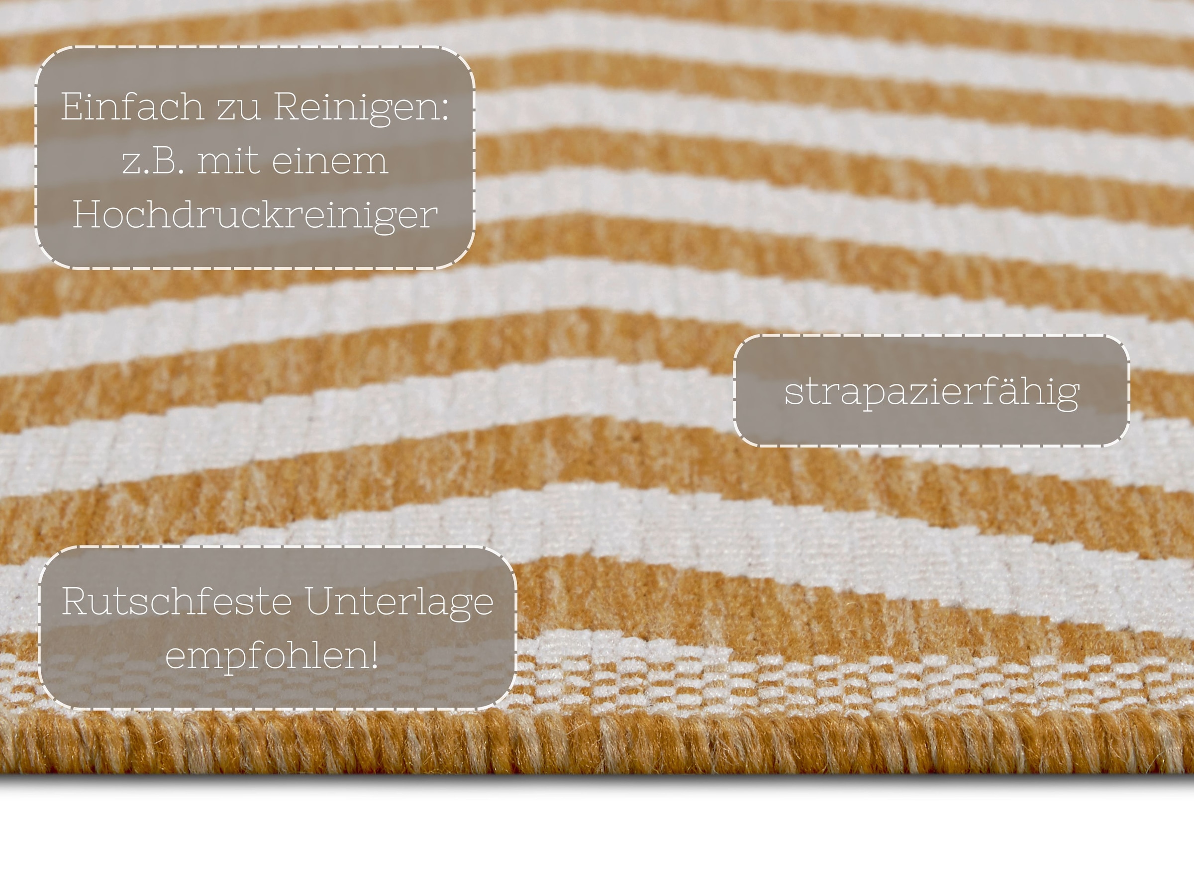 NORTHRUGS Teppich »Palma Wendeteppich« rechteckig 5 mm Höhe In-& Outdoor, Wetterfest, Balkon, Läufer, Wohnzimmer, Wasserfest