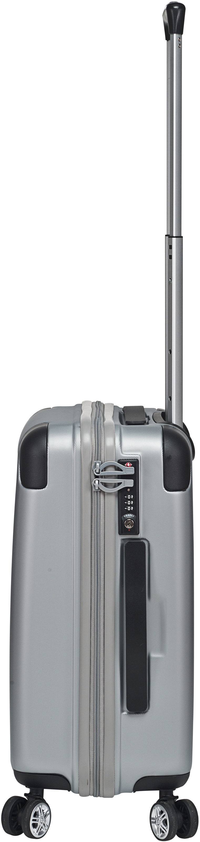 Stratic Hartschalen-Trolley »Stripe, 54 cm«, 4 Rollen, Handgepäck Reisekoffer Reisegepäck TSA-Zahlenschloss