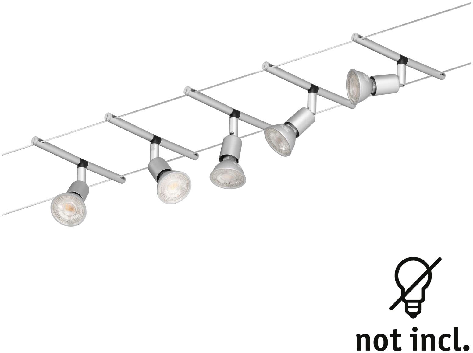 Paulmann LED Deckenleuchte »Salt«, 5 flammig, Leuchtmittel GU 5,3 | ohne Leuchtmittel, GU 5,3