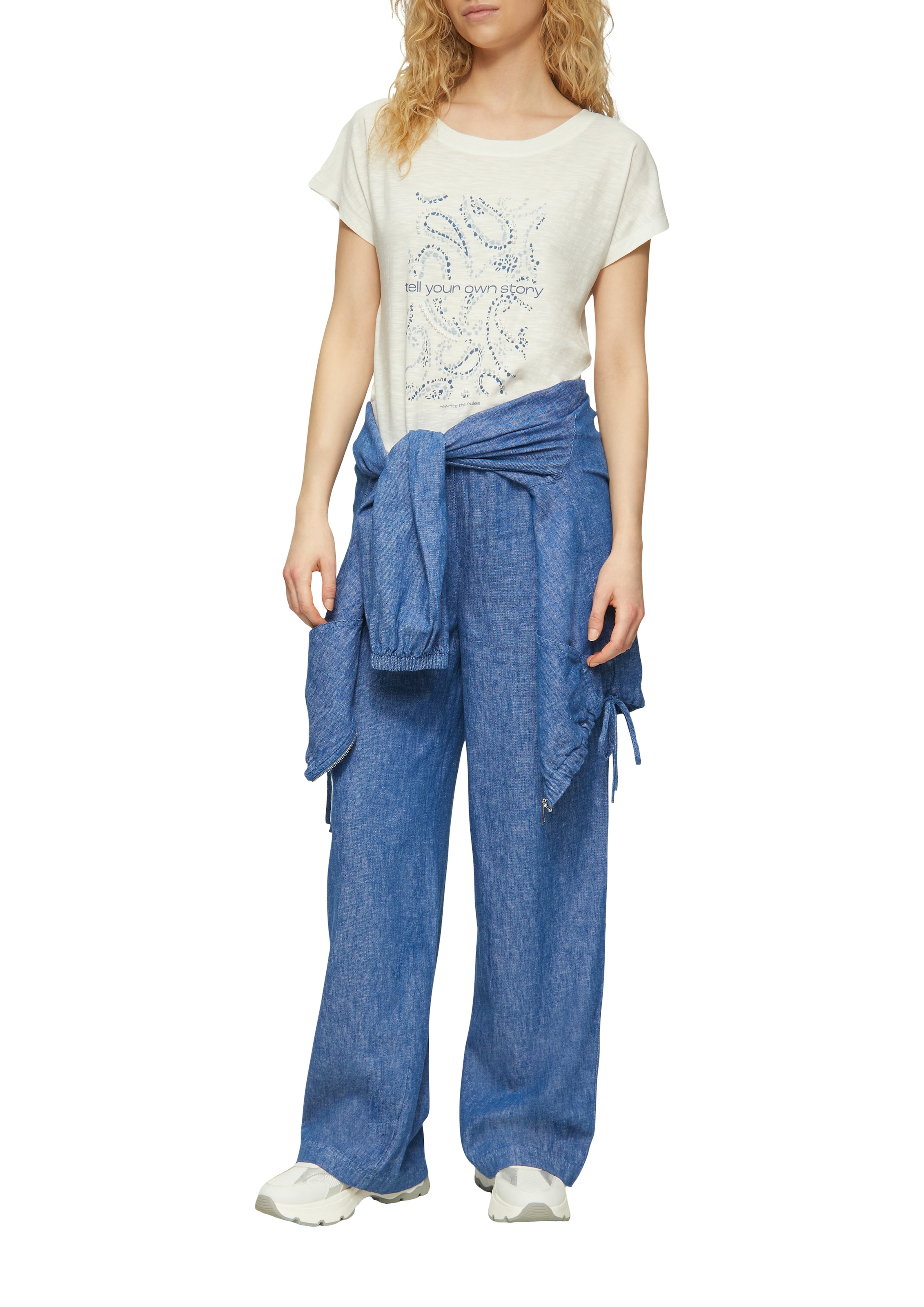 s.Oliver T-Shirt, mit Artwork Print