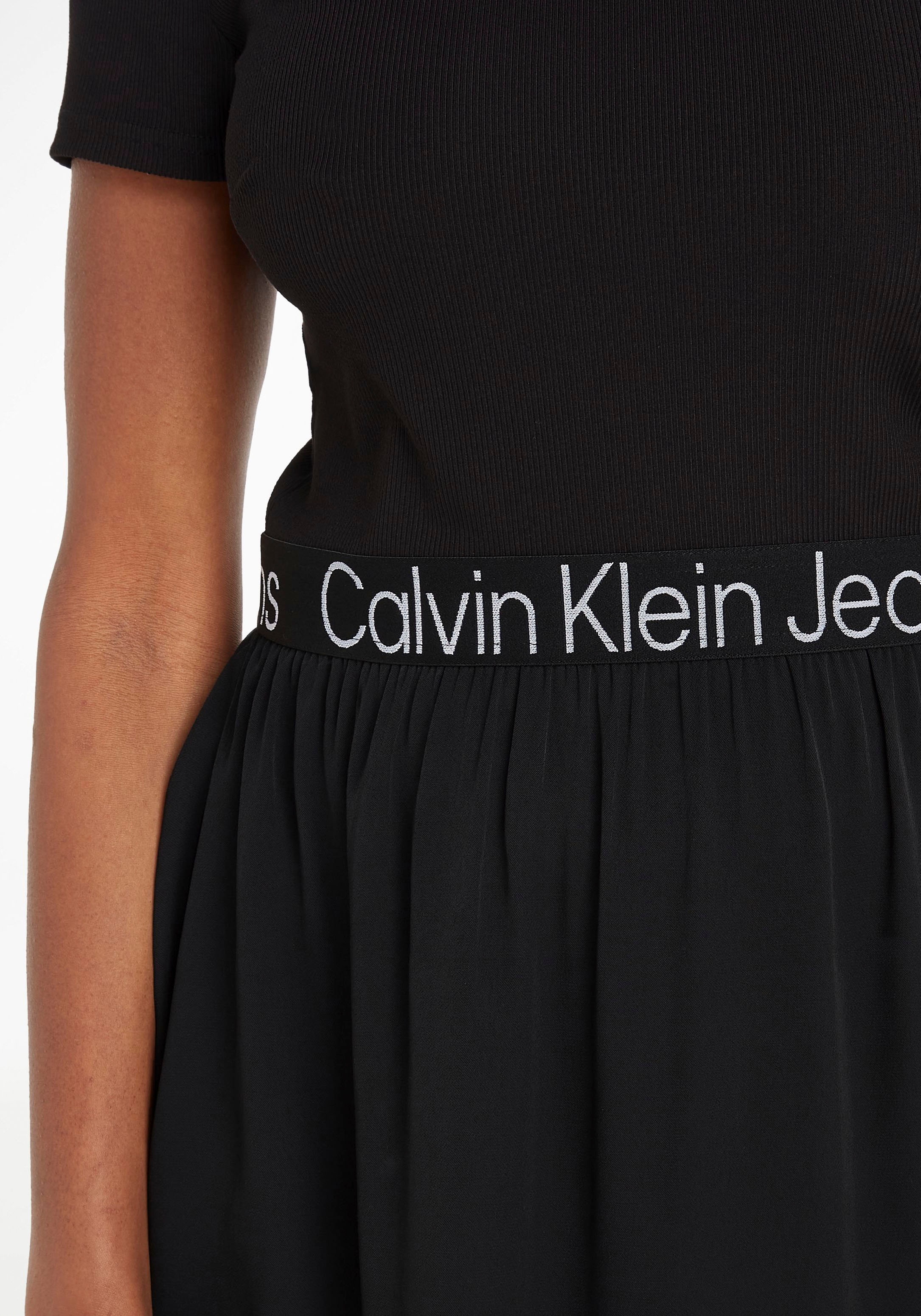 Calvin Klein Jeans 2-in-1-Kleid, Materialmix ♕ bei im