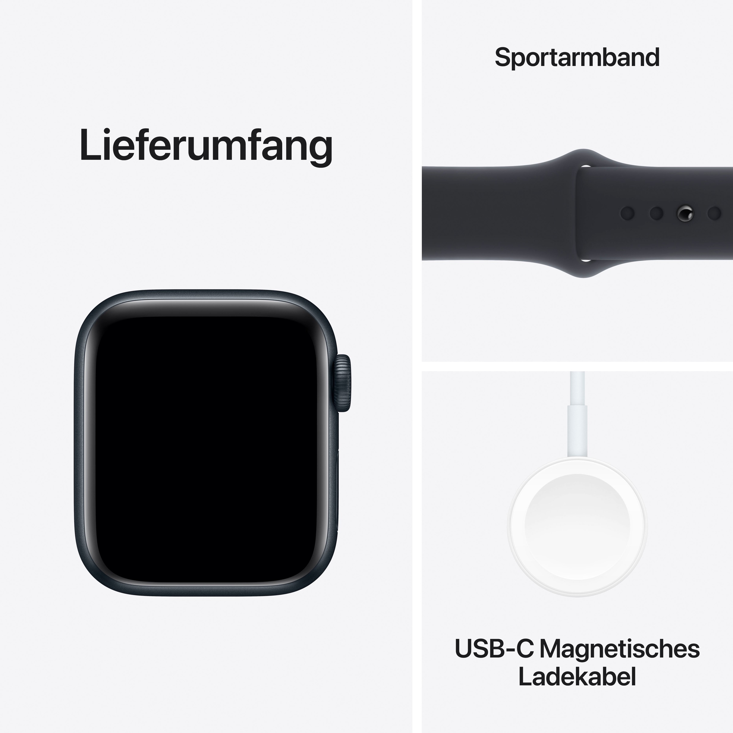 Apple Smartwatch »Watch SE Aluminium«, (4 cm / 1,57 Zoll), Watch OS 10, Sport Band)
