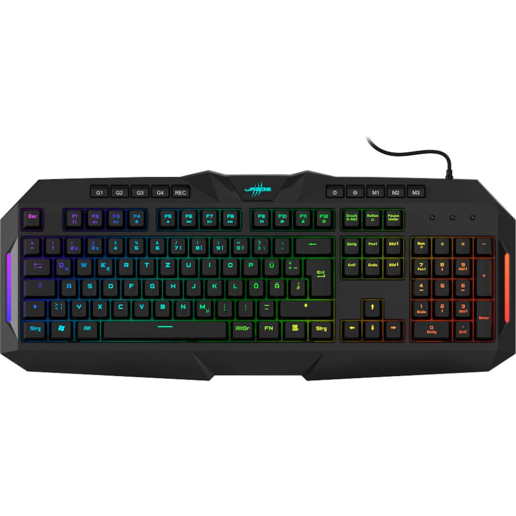 Hama Gaming-Tastatur »Exodus 700«, (USB-Anschluss-Handgelenkauflage-Fn-Tasten)