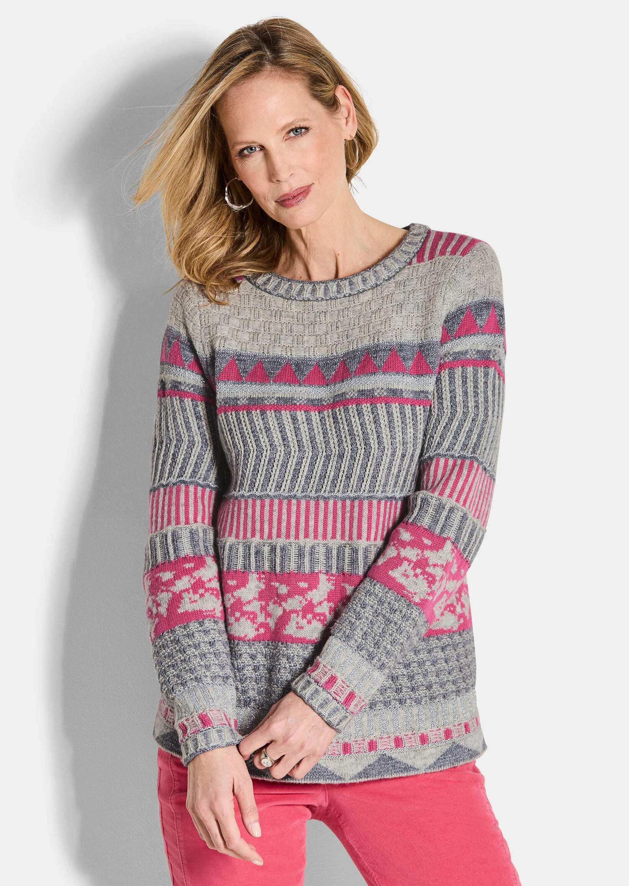 GOLDNER Strickpullover »Pullover im modischen Norwegermuster«