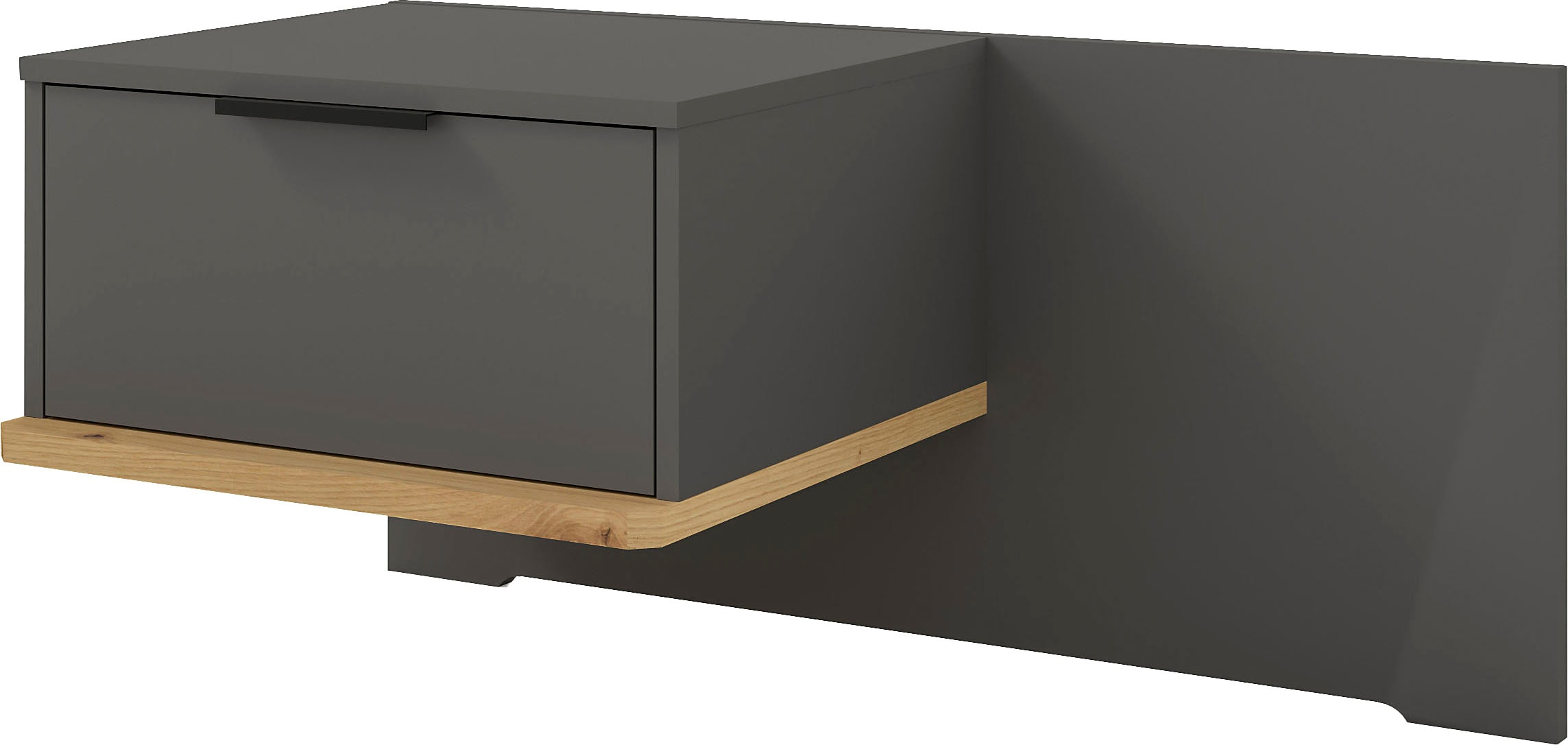 Musterring Nachtschrank "Isabelle" verschiedene Farben, Unterboden in Eiche, Maße B50/90 x H43 x T47 cm