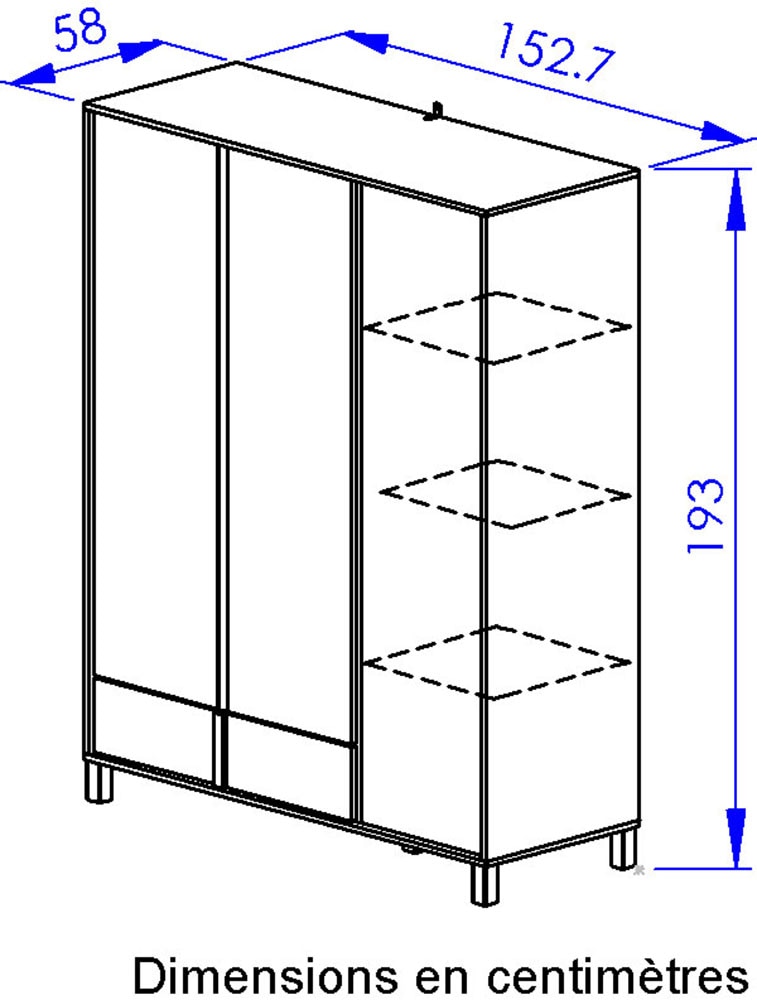 Gami Kleiderschrank »ARIA Schranke« Ein sehr funktionaler Schrank mit viel Stauraum
