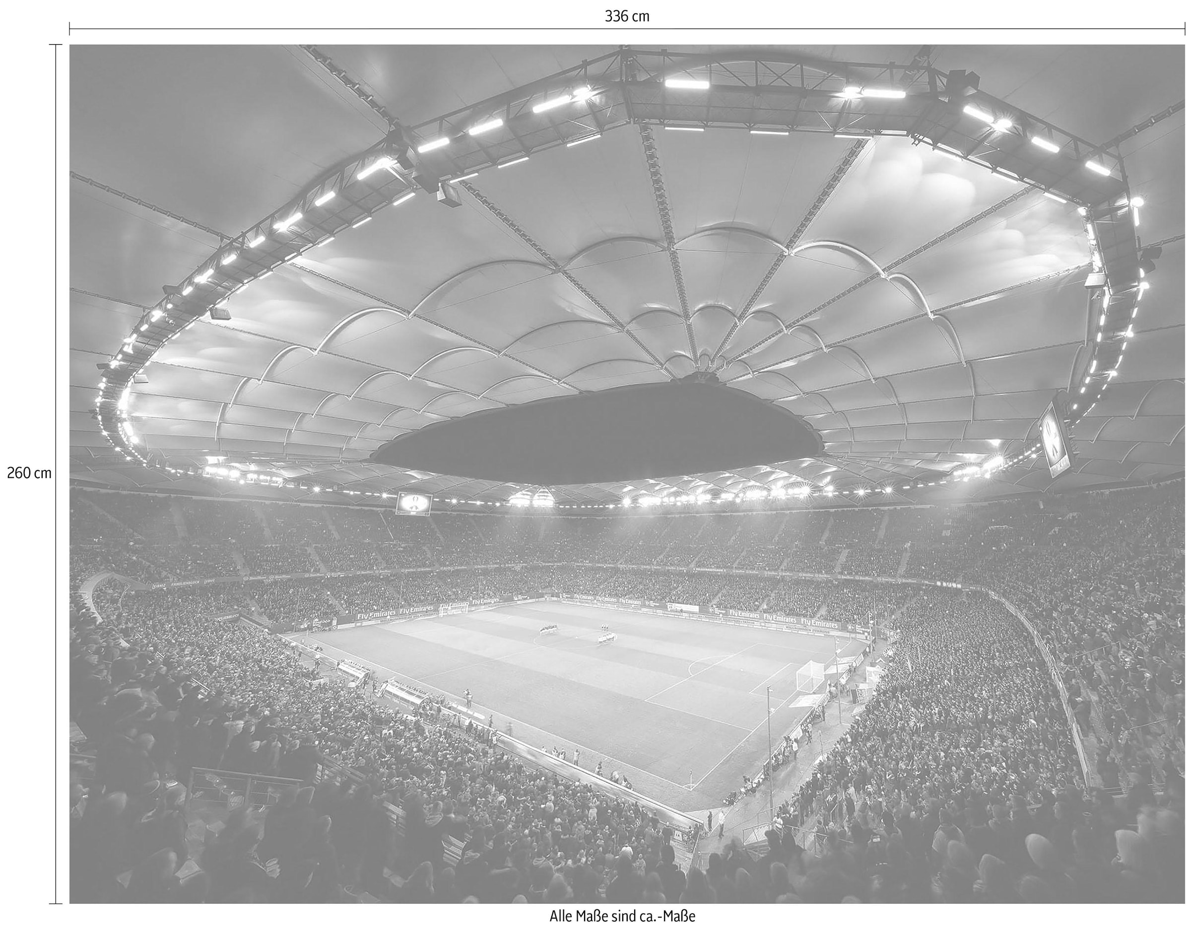 Wall-Art Vliestapete »Hamburger SV im Stadion bei Nacht« bequem kaufen
