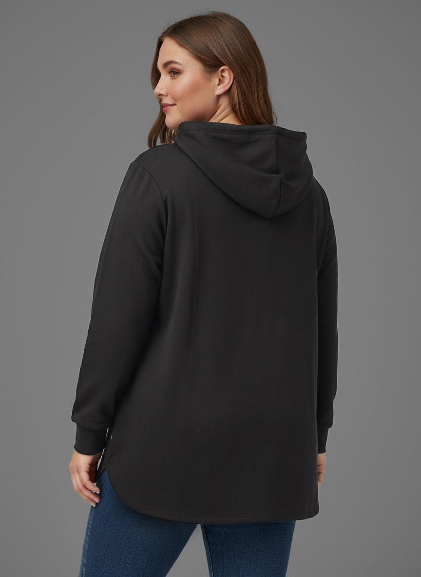 Laura Scott CURVE Kapuzensweatshirt , im Oversized Look aus weicher Baumwolle – GROSSE GRÖSSEN
